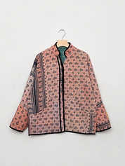 The Ladhiya Quilted Patchwork Kantha Jacket