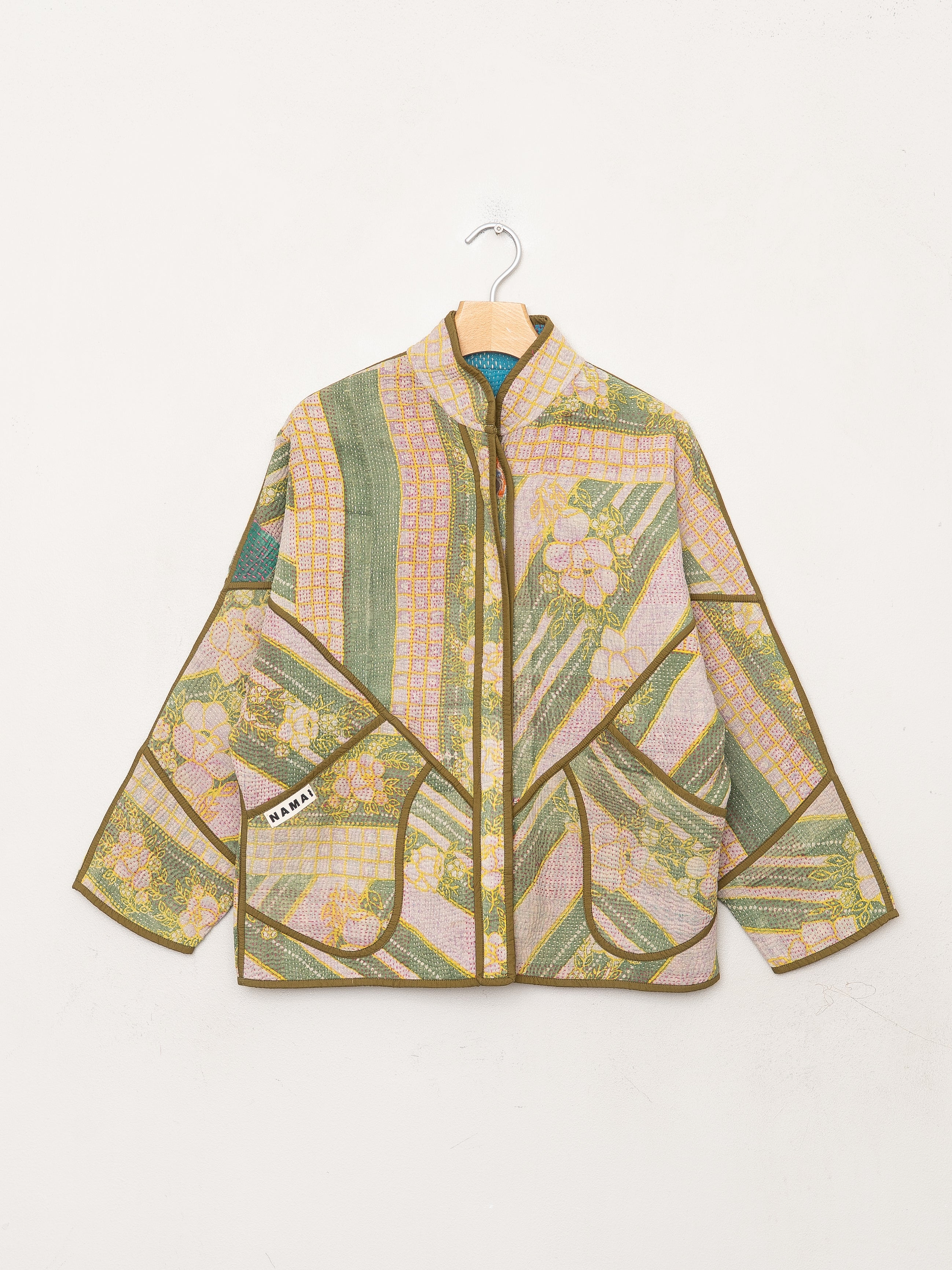 The Ladhiya Petite Quilted Patchwork Kantha Jacket