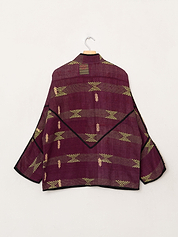 The Ladhiya Quilted Patchwork Kantha Jacket