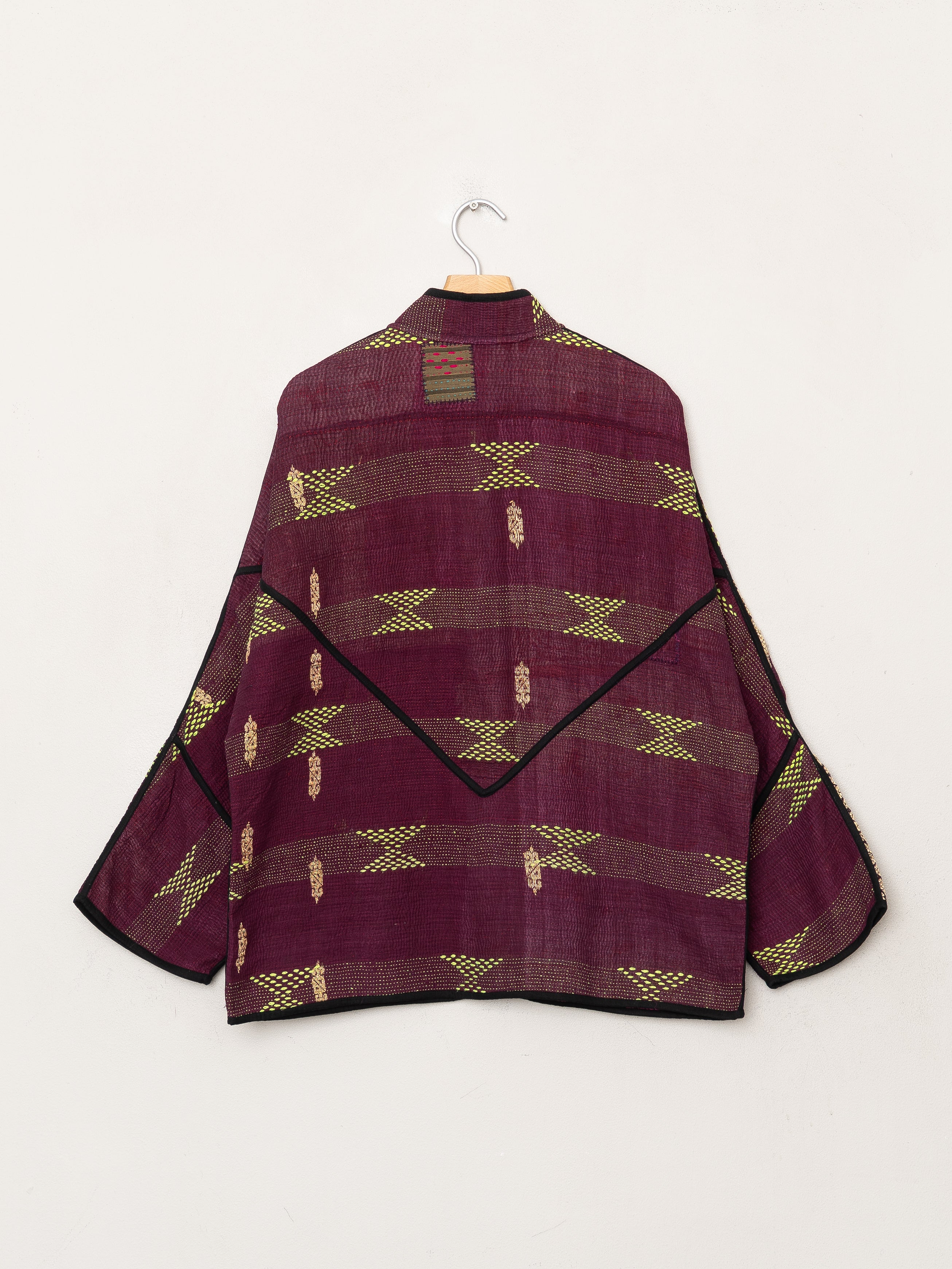 The Ladhiya Quilted Patchwork Kantha Jacket