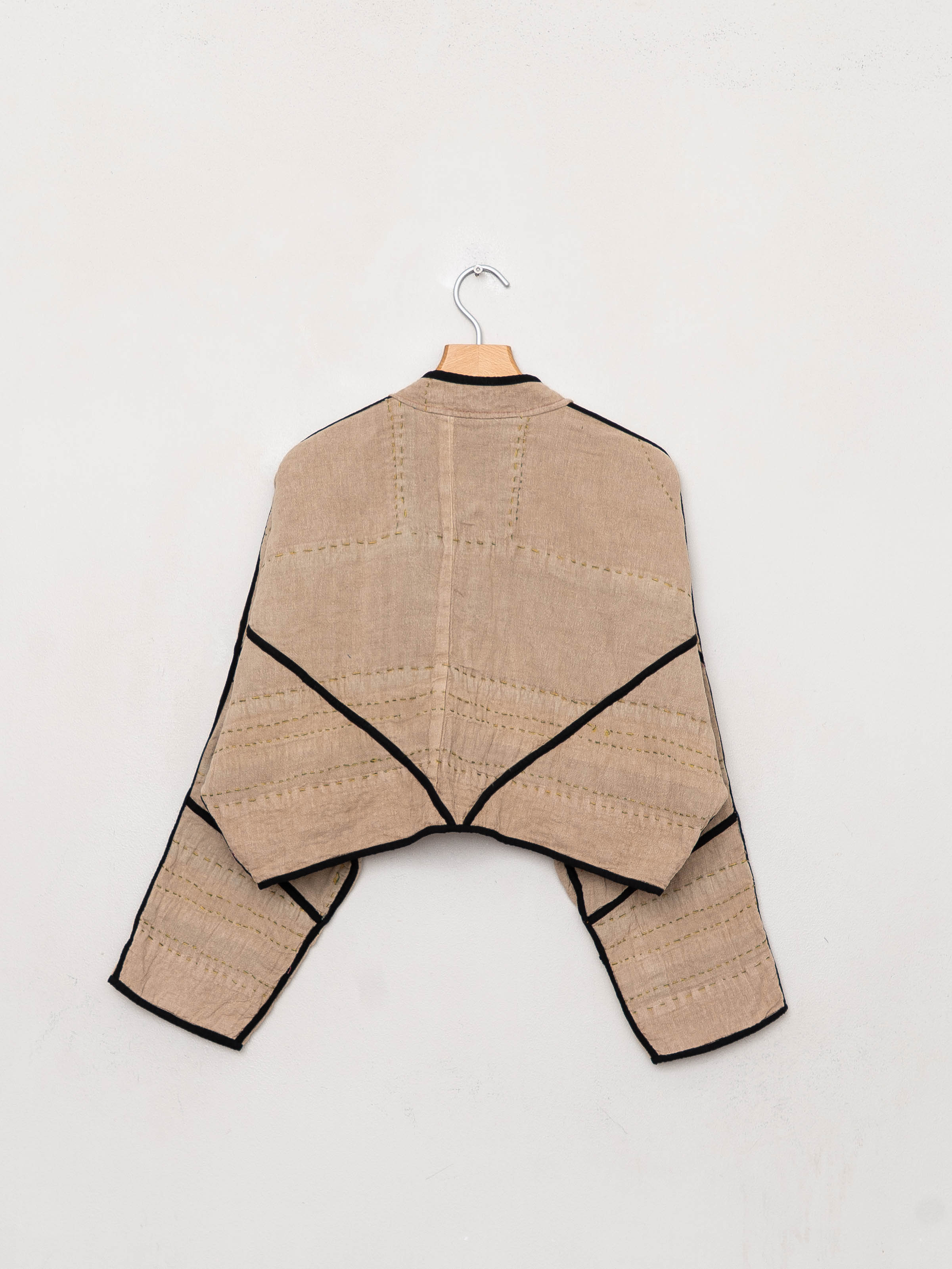 The Kaira Cropped Suzani Cut Out Kantha Jacket