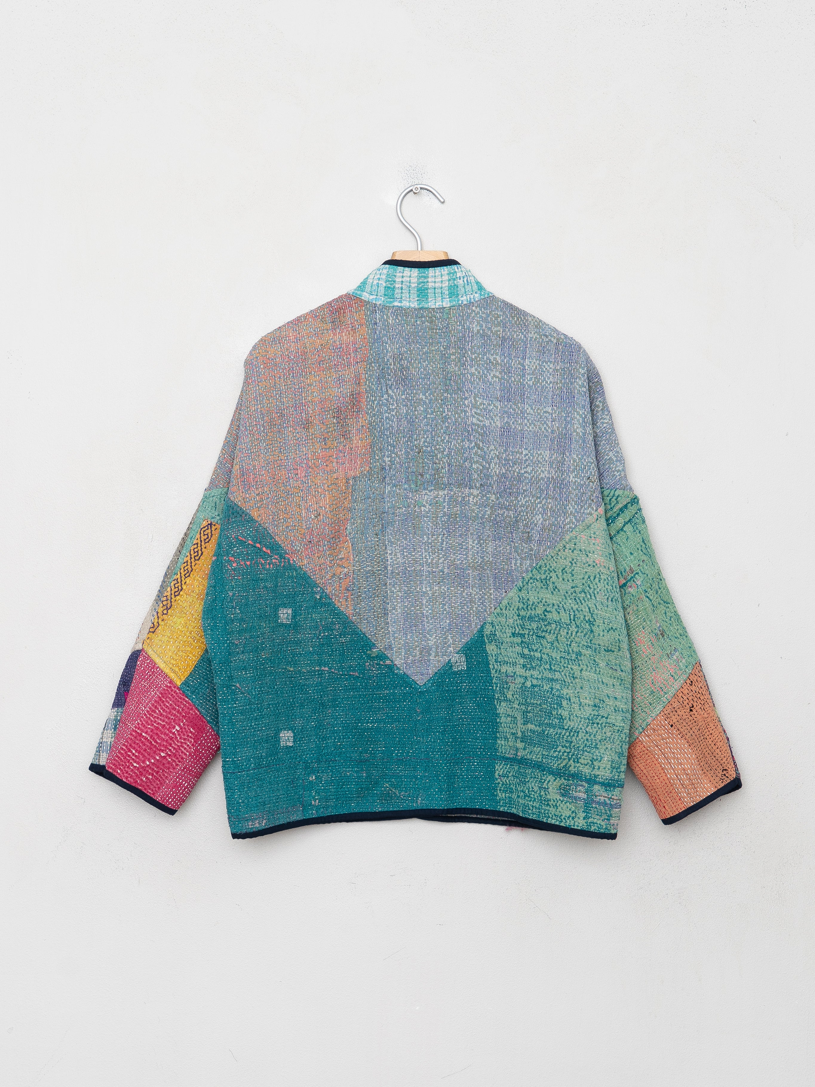 The Ladhiya Petite Quilted Patchwork Kantha Jacket