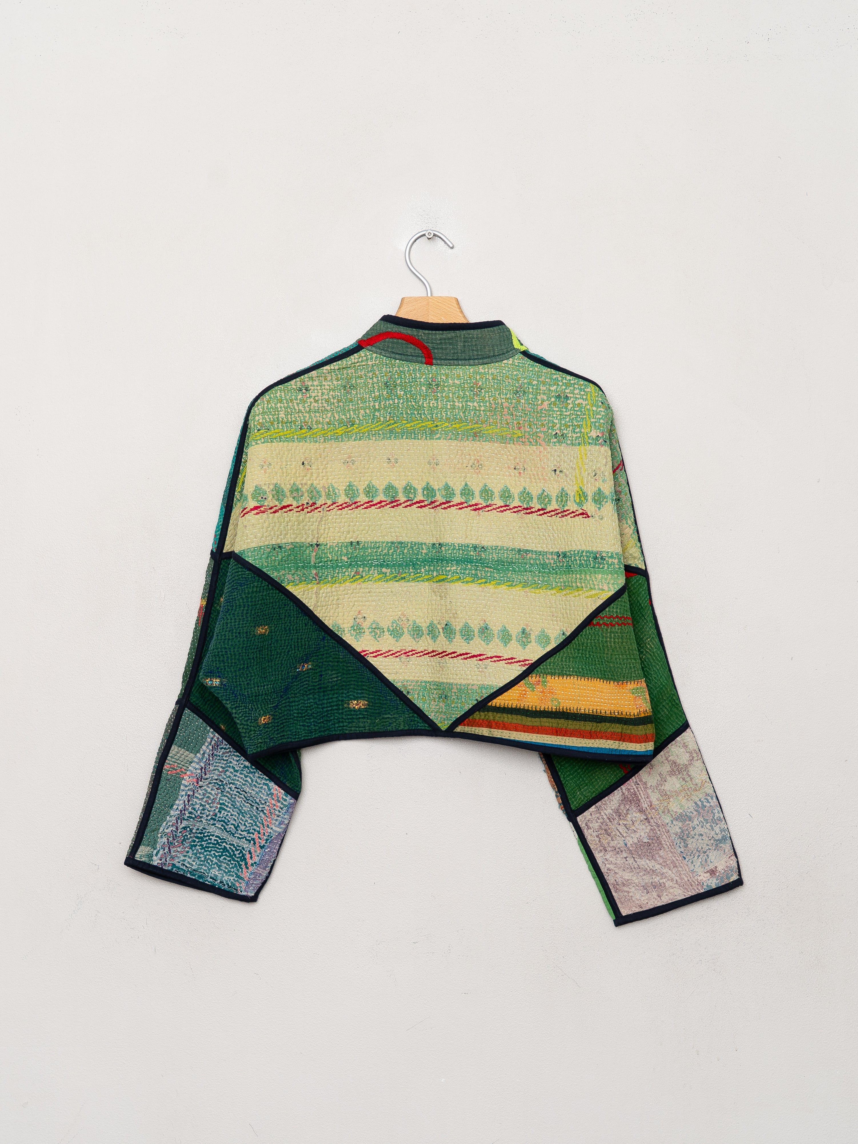 The Kaira Cropped Quilted Patchwork Kantha Jacket Wholesale