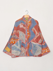 The Ladhiya Quilted Patchwork Kantha Jacket