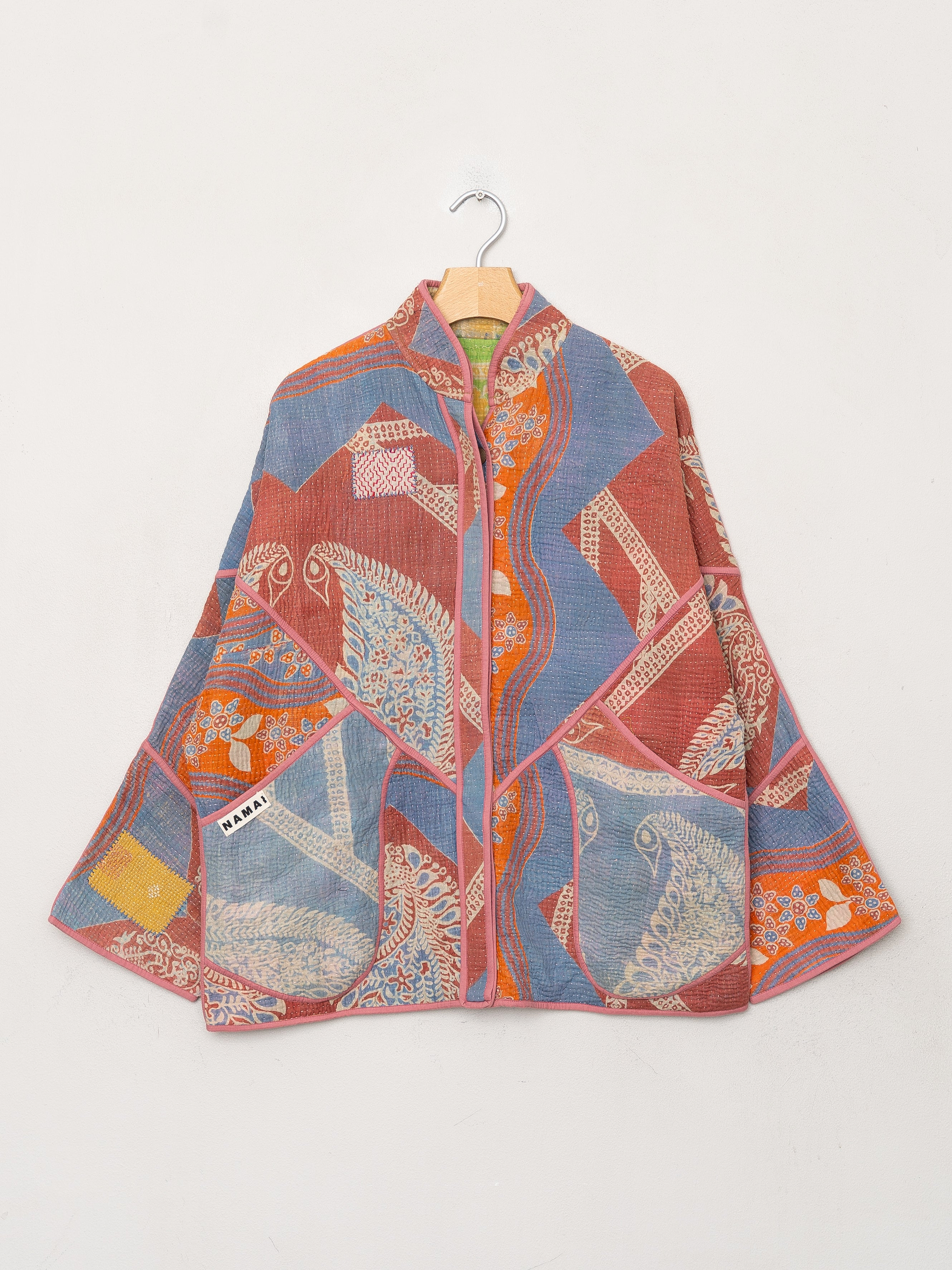 The Ladhiya Quilted Patchwork Kantha Jacket