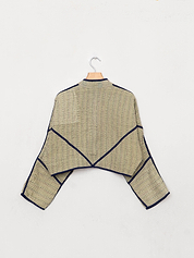 The Kaira Cropped Patchwork Ralli Quilt Jacket