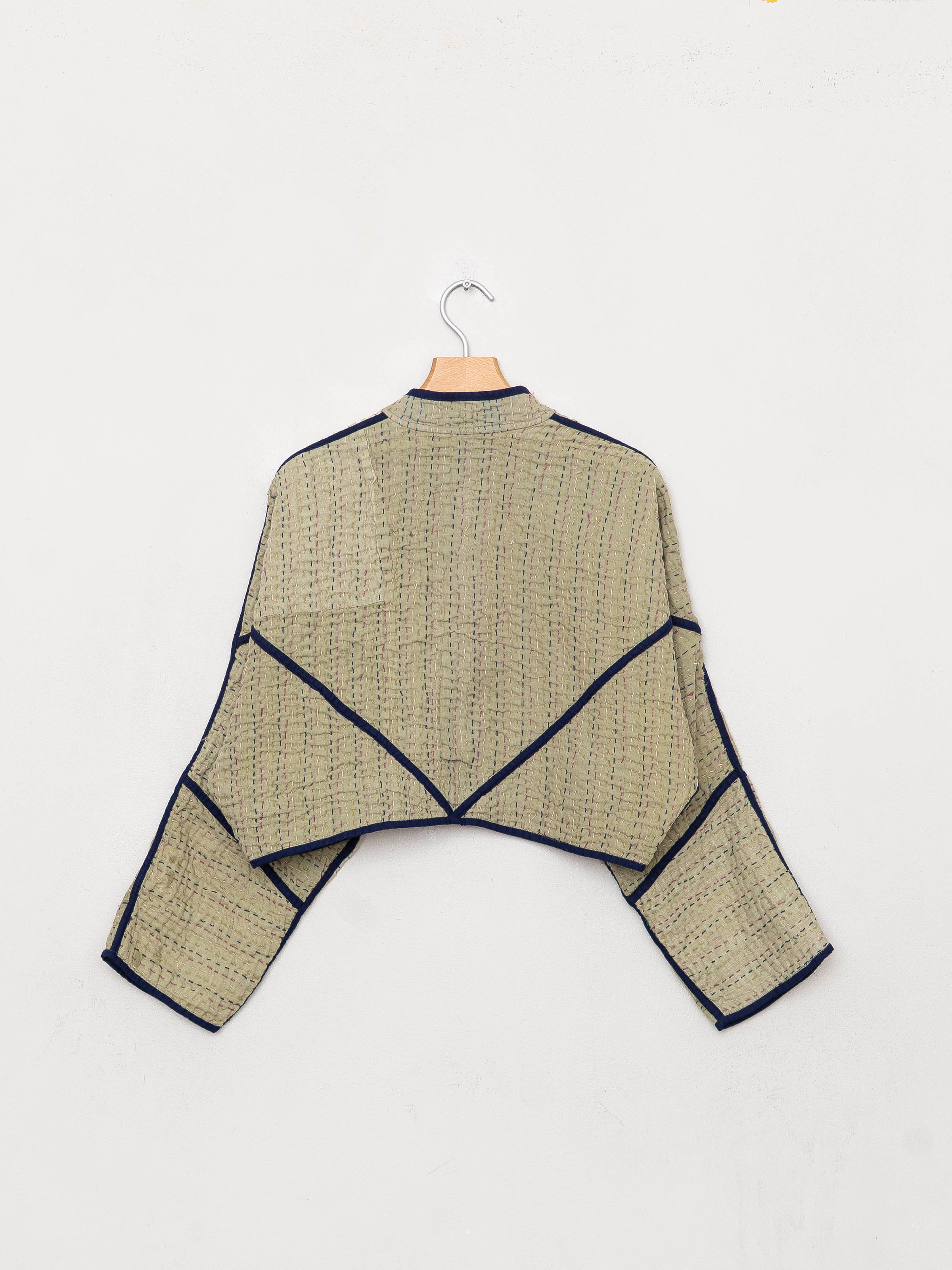 The Kaira Cropped Patchwork Ralli Quilt Jacket