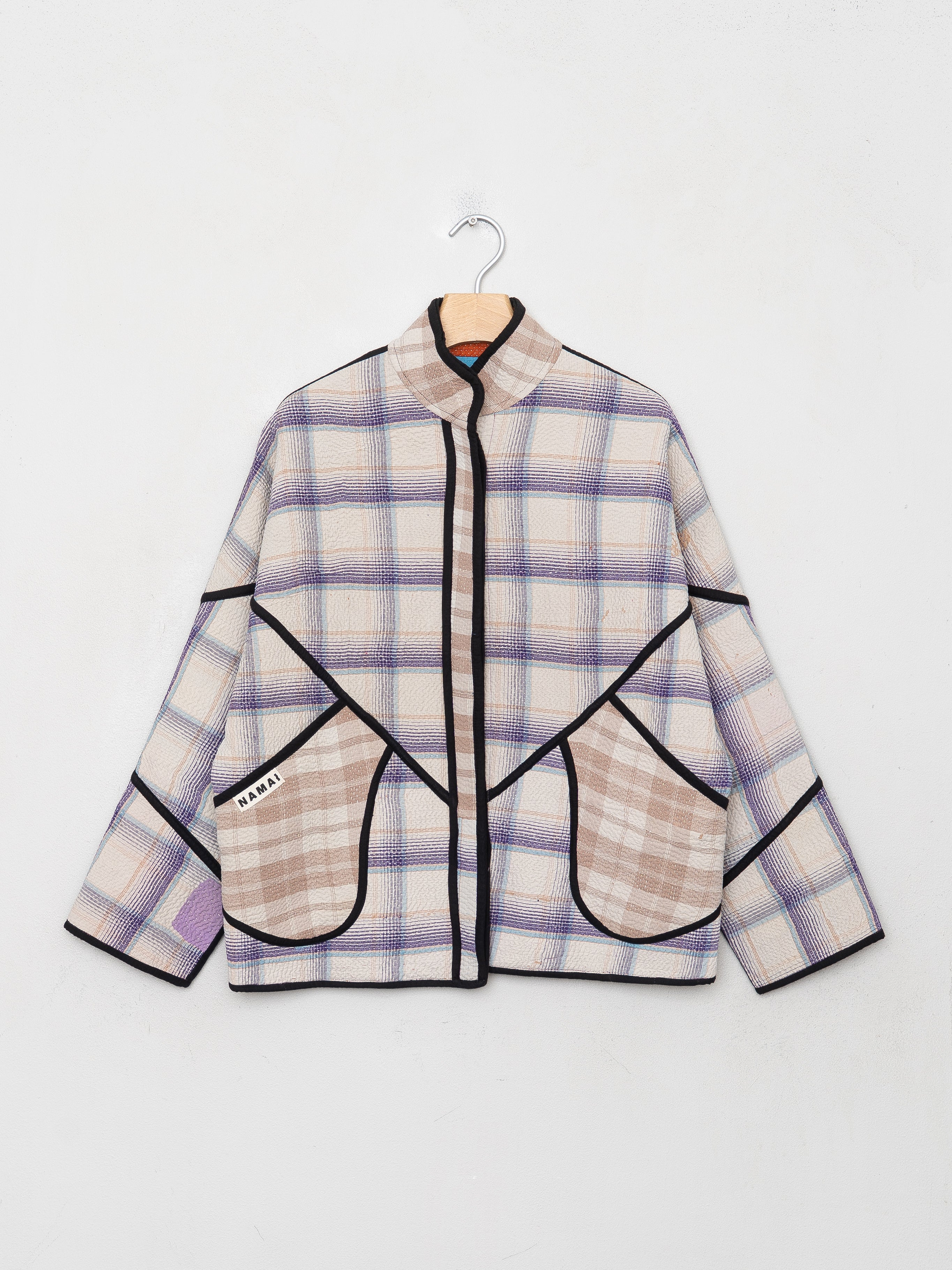 The Ladhiya Petite Quilted Patchwork Kantha Jacket