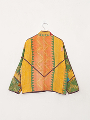 The Ladhiya Petite Quilted Patchwork Kantha Jacket