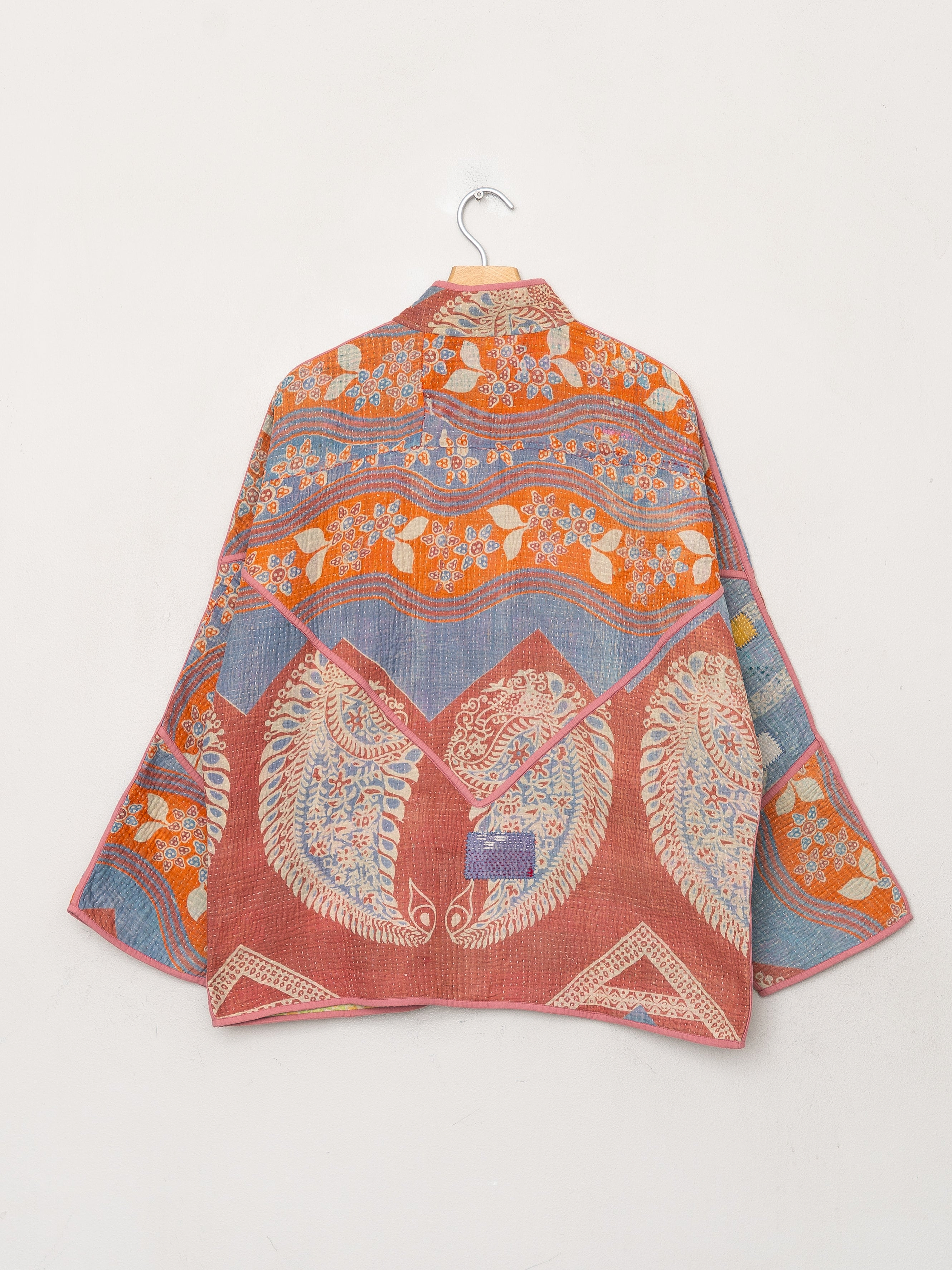 The Ladhiya Quilted Patchwork Kantha Jacket