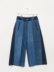 The Nadi Denim Flared Culotte Jeans - Small