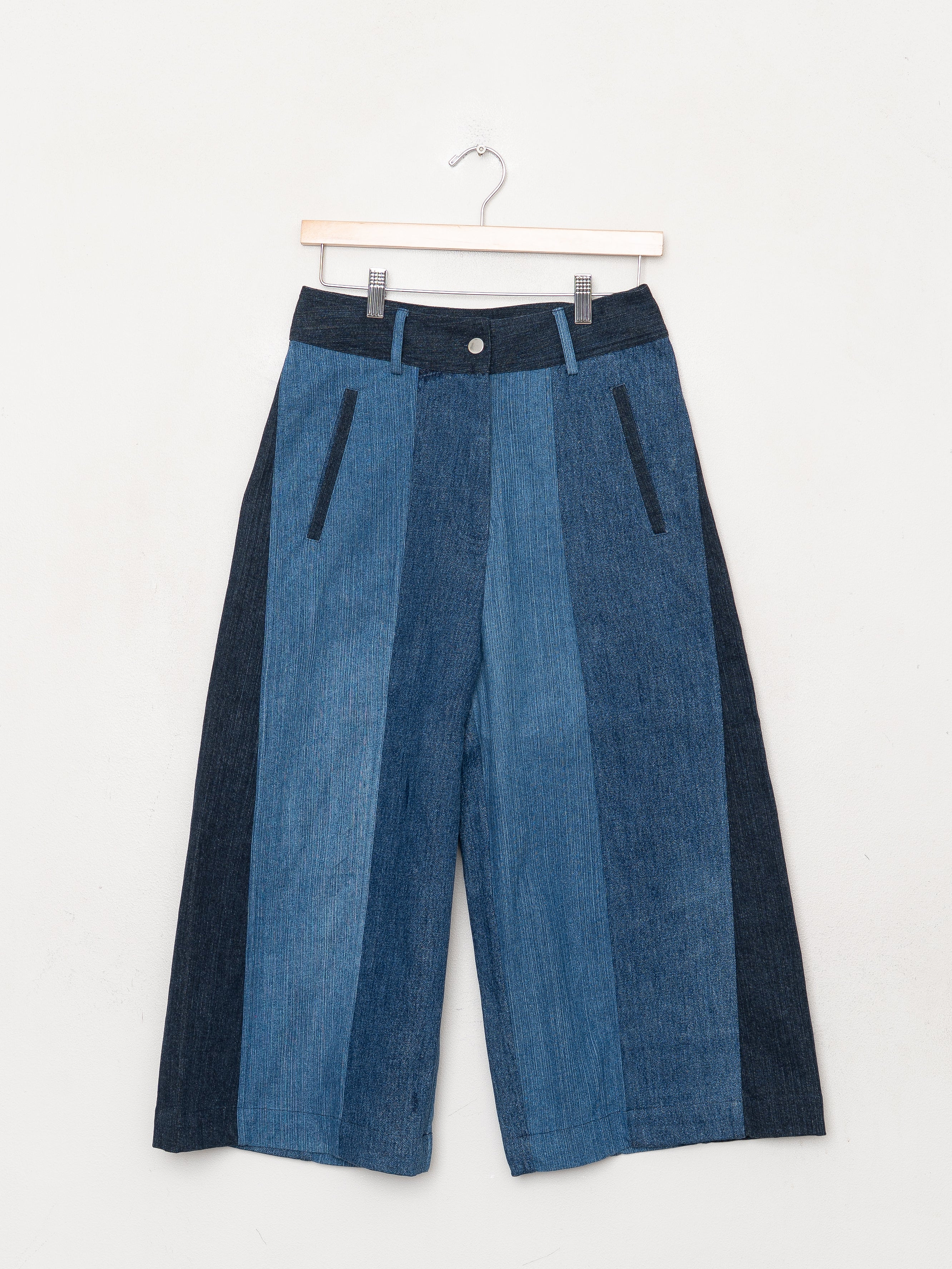 The Nadi Denim Flared Culotte Jeans - Small