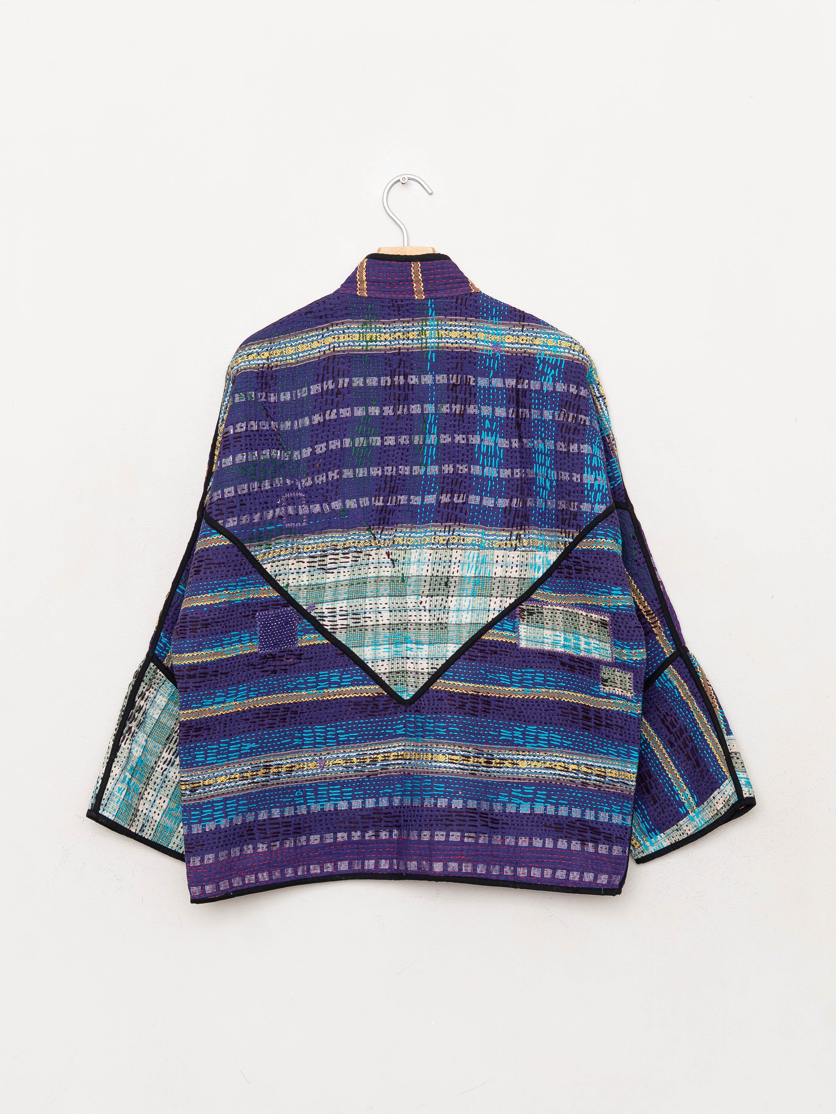The Ladhiya Quilted Patchwork Kantha Jacket