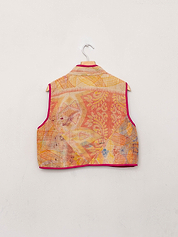 The Kaira Quilted Patchwork Kantha Vest