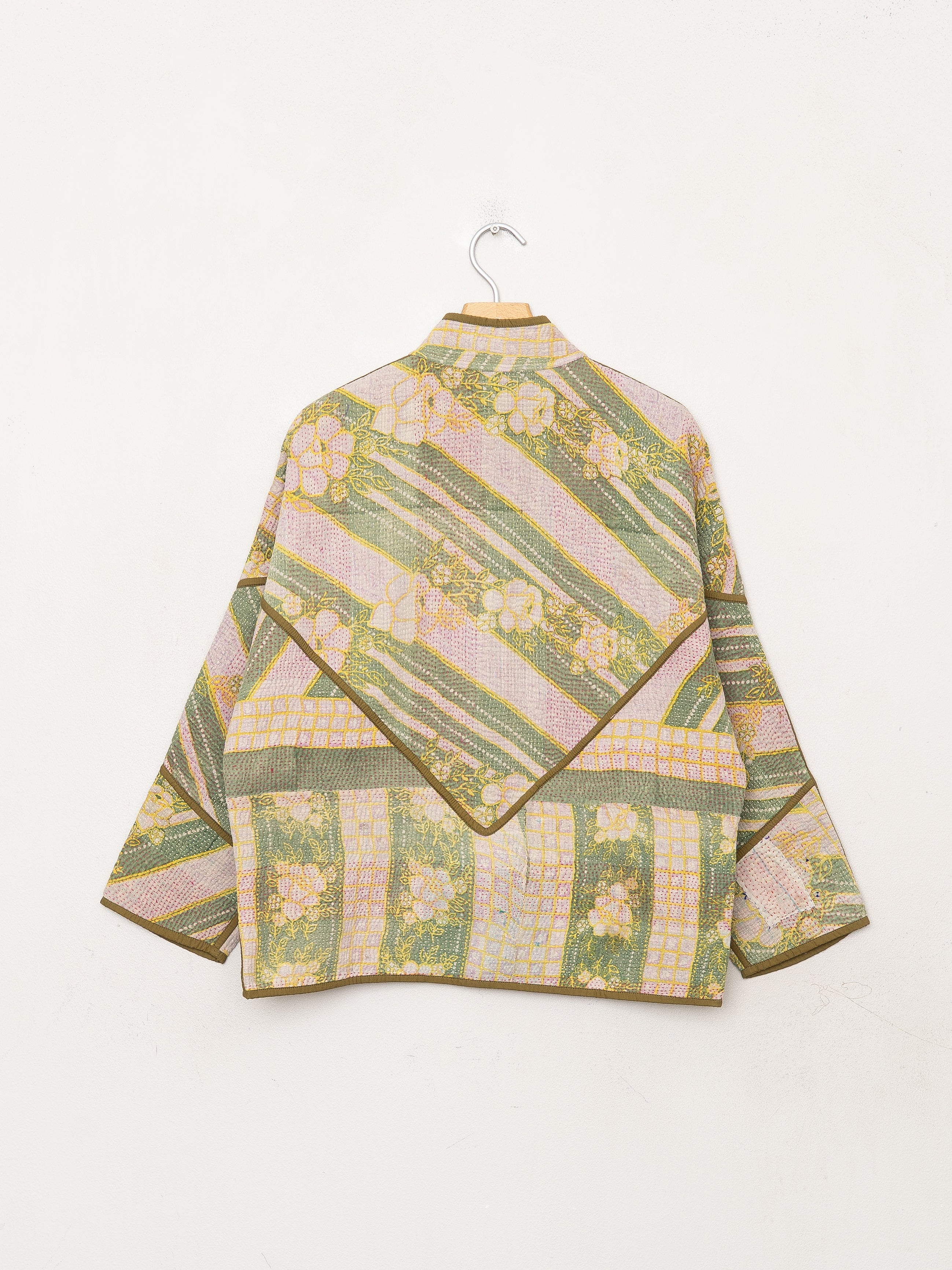 The Ladhiya Petite Quilted Patchwork Kantha Jacket