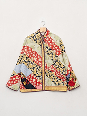 The Ladhiya Quilted Patchwork Kantha Jacket