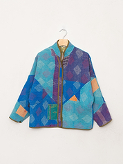 The Ladhiya Petite Quilted Patchwork Kantha Jacket