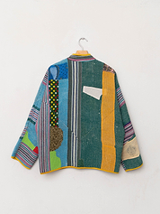 The Ladhiya Quilted Patchwork Kantha Jacket