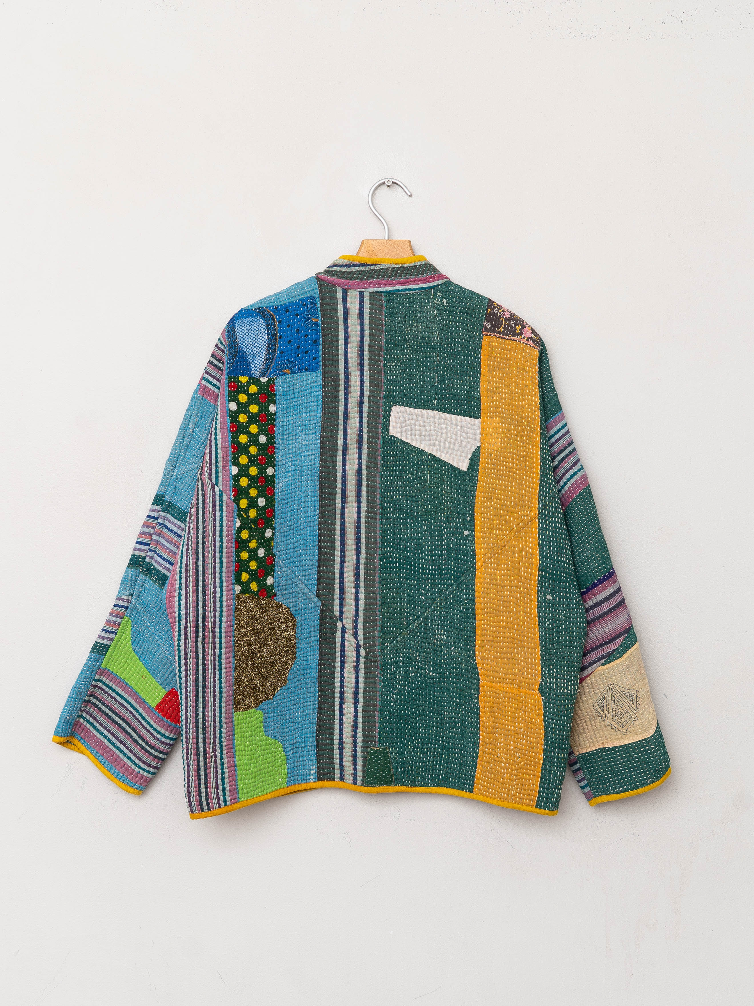 The Ladhiya Quilted Patchwork Kantha Jacket