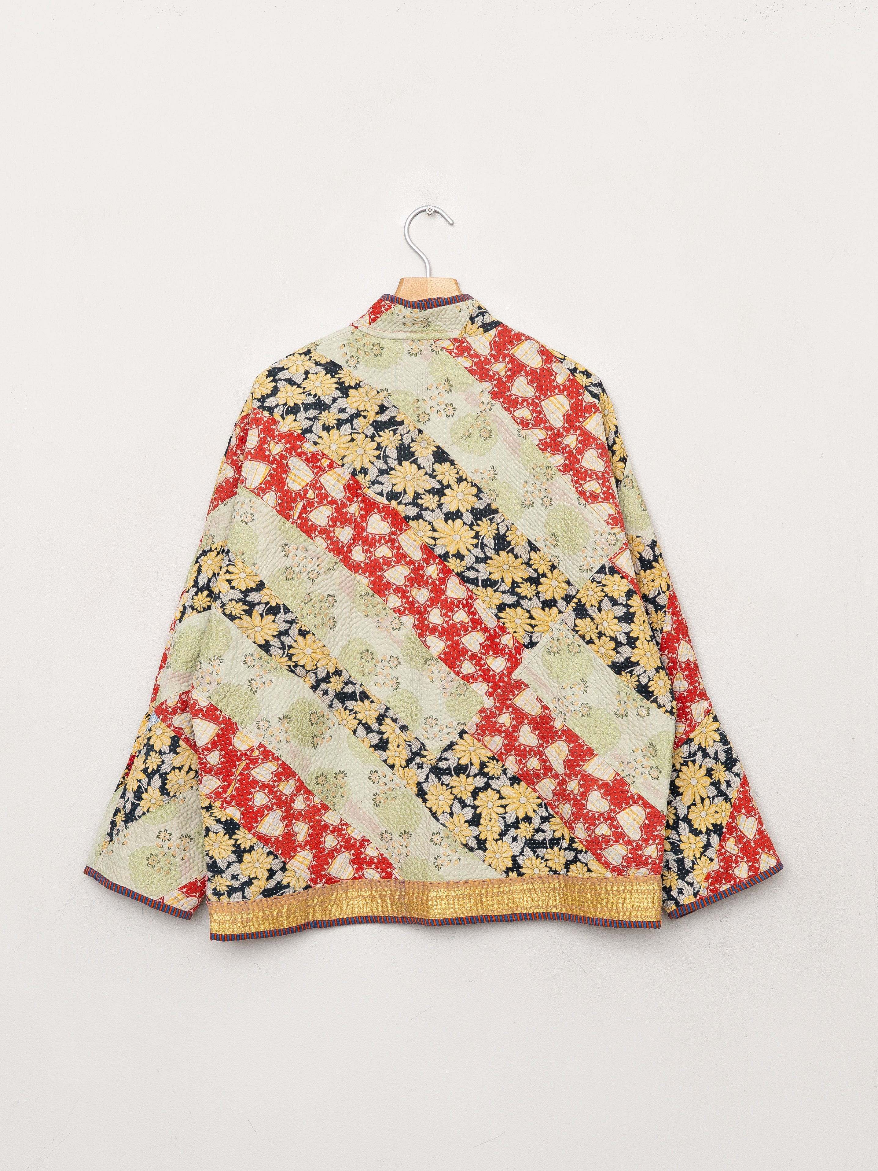 The Ladhiya Quilted Patchwork Kantha Jacket