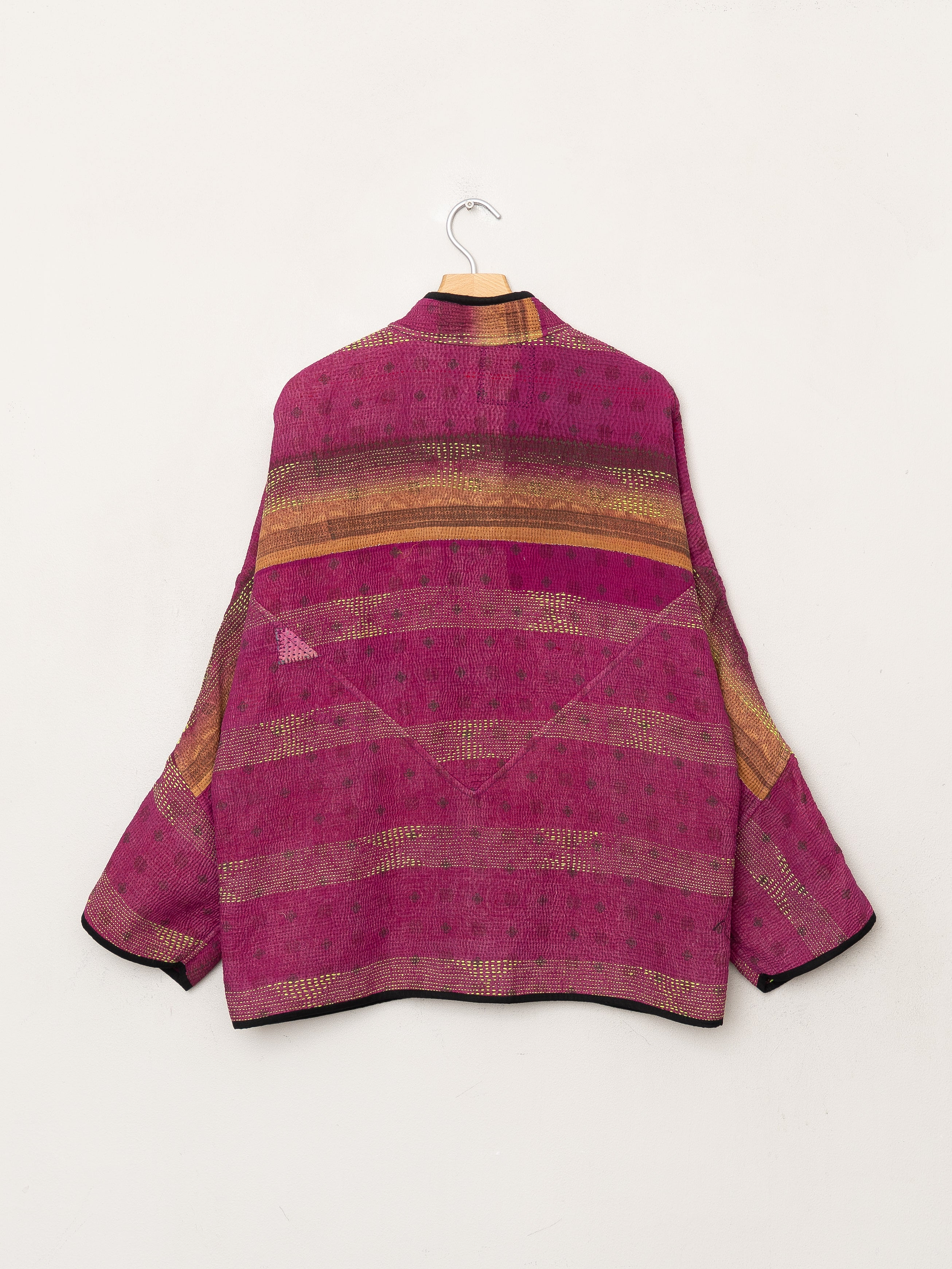 The Ladhiya Quilted Patchwork Kantha Jacket