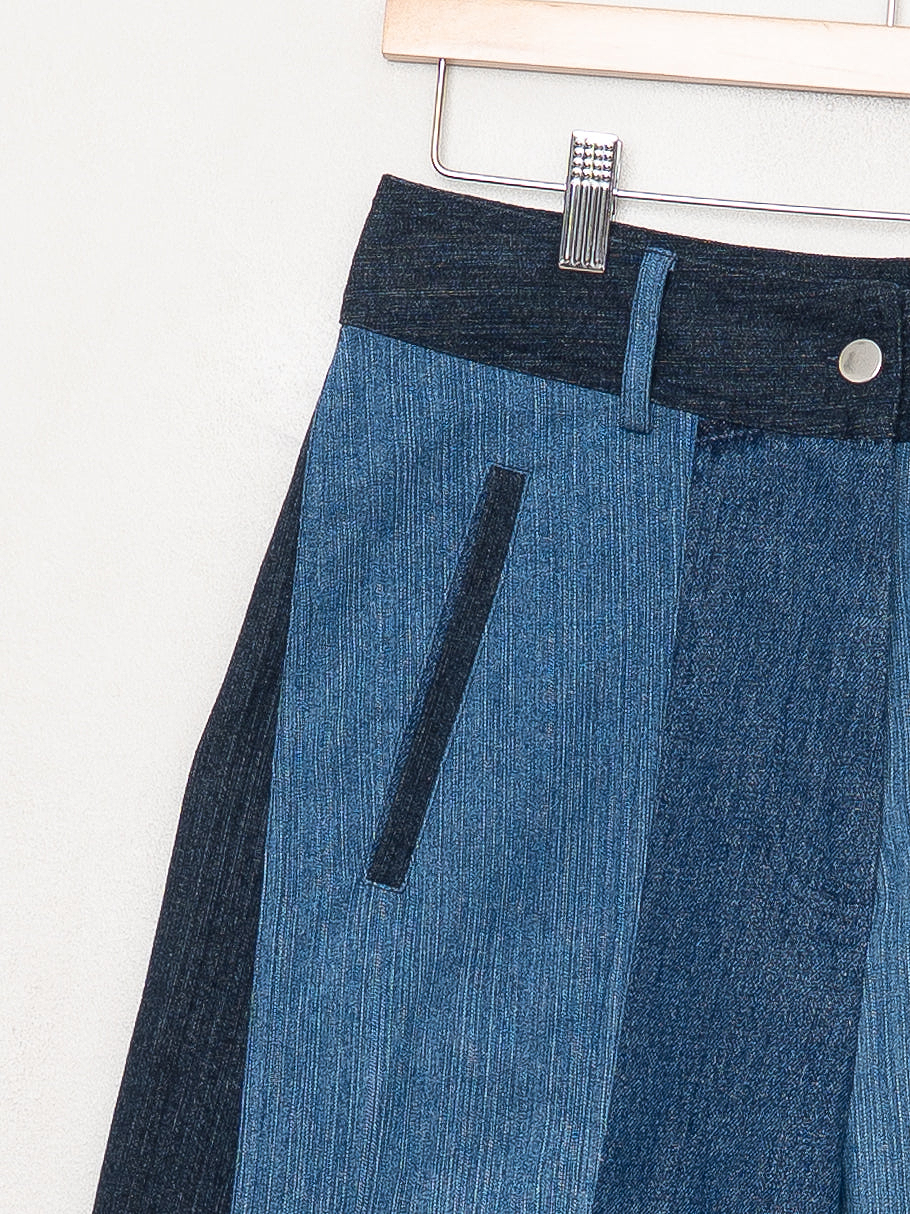 The Nadi Denim Flared Culotte Jeans - Small
