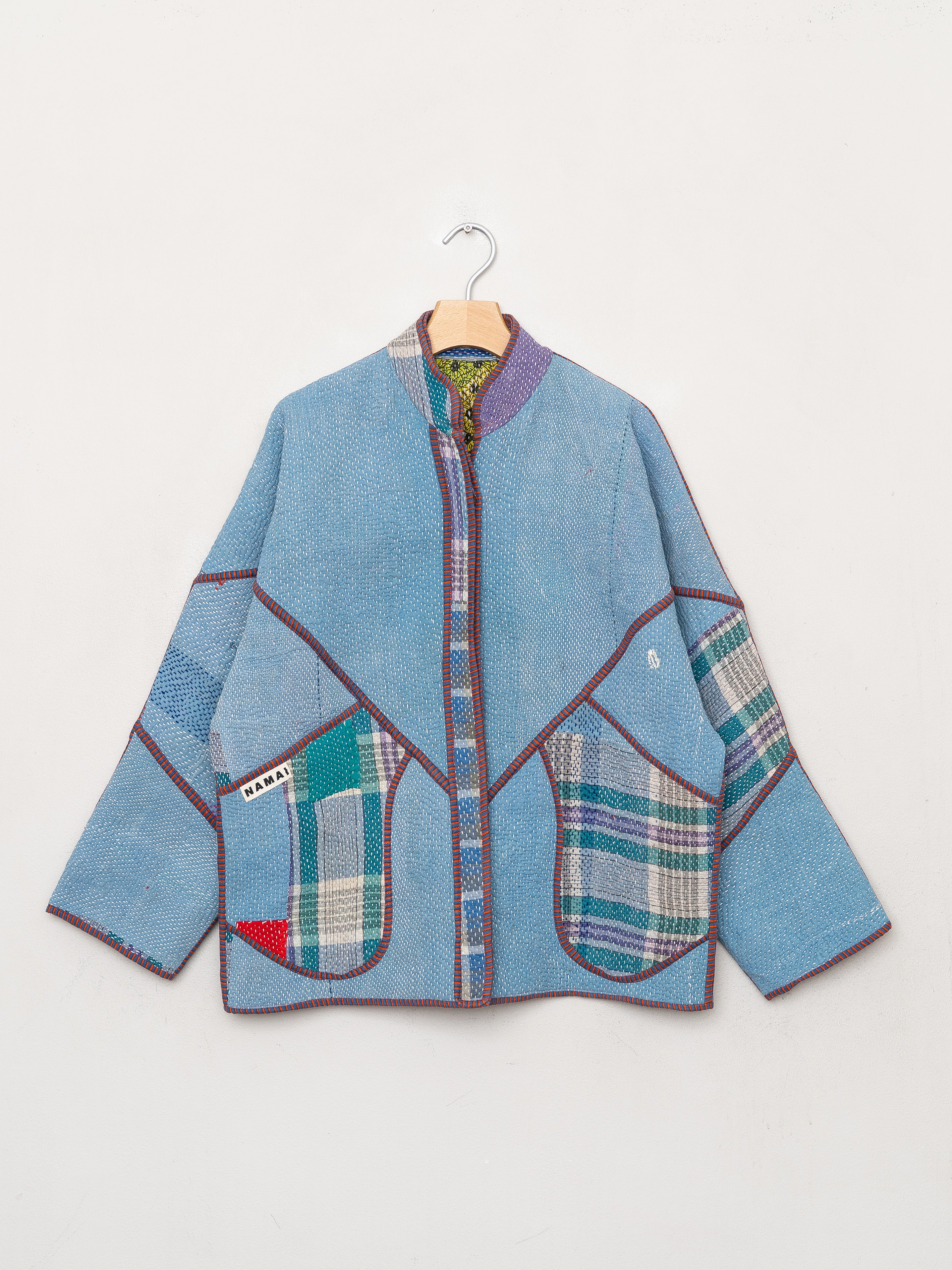 The Ladhiya Quilted Patchwork Kantha Jacket