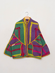 The Ladhiya Quilted Patchwork Kantha Jacket
