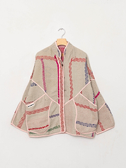 The Ladhiya Quilted Patchwork Kantha Jacket