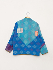 The Ladhiya Petite Quilted Patchwork Kantha Jacket