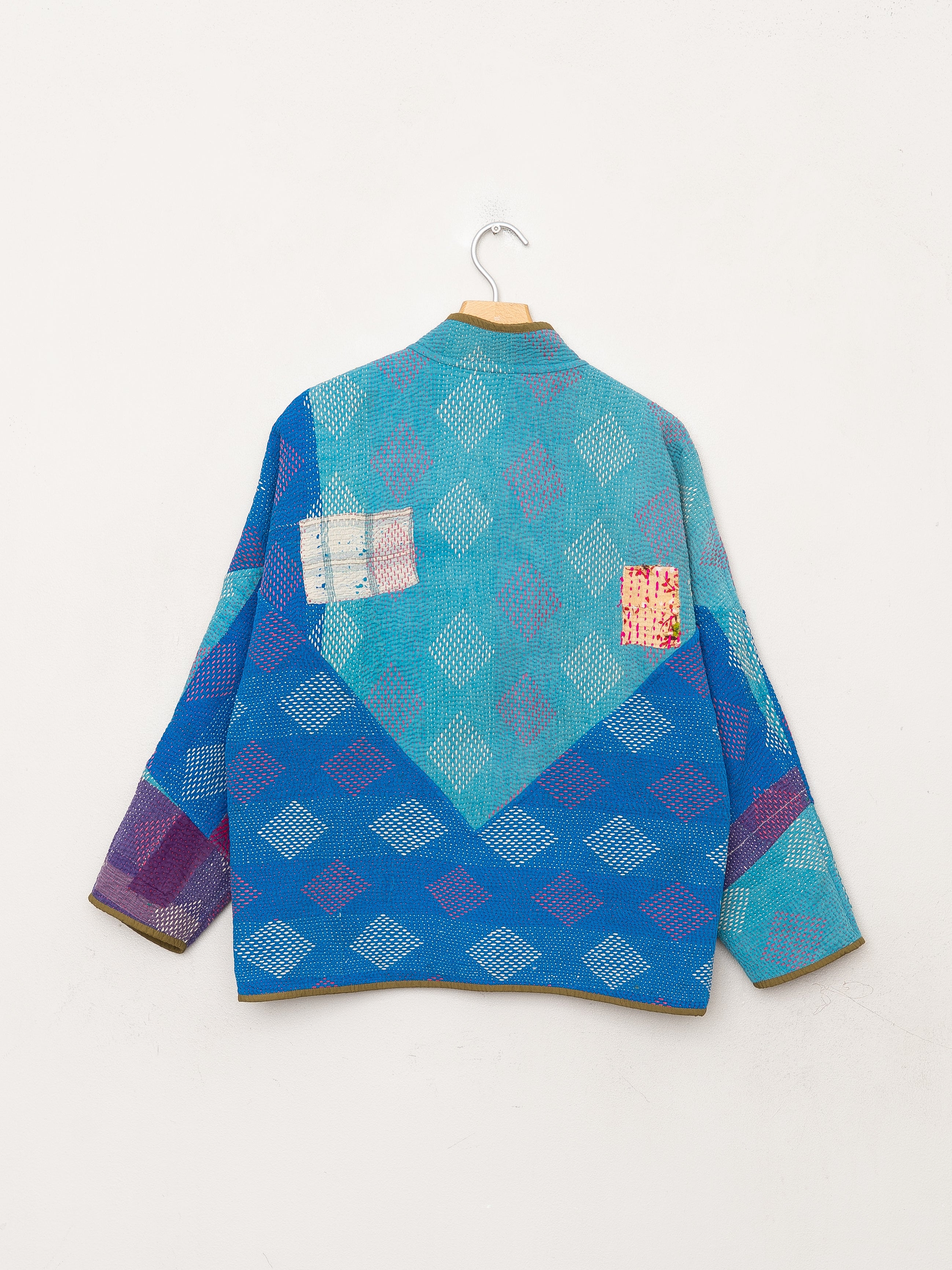 The Ladhiya Petite Quilted Patchwork Kantha Jacket