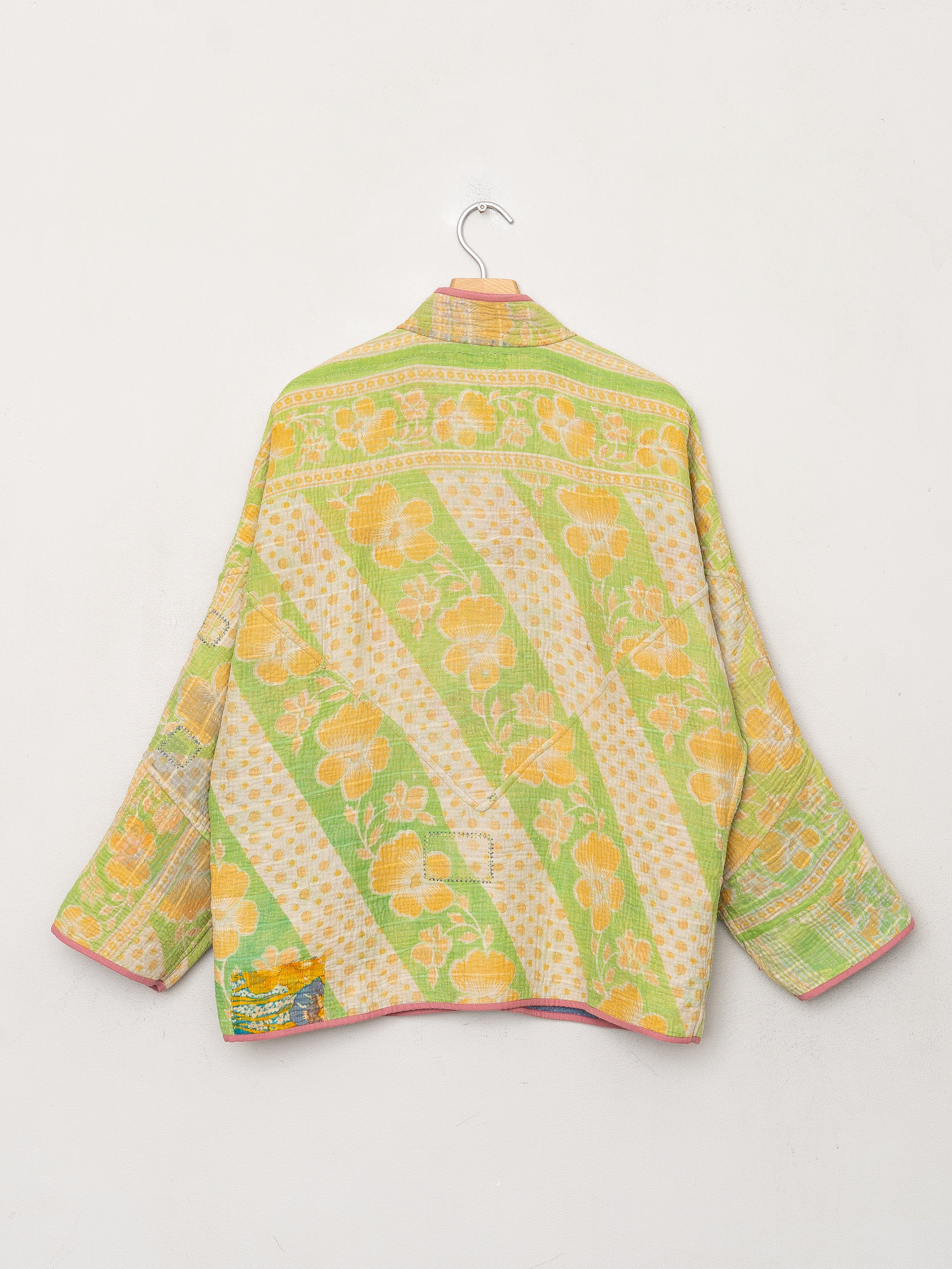 The Ladhiya Quilted Patchwork Kantha Jacket