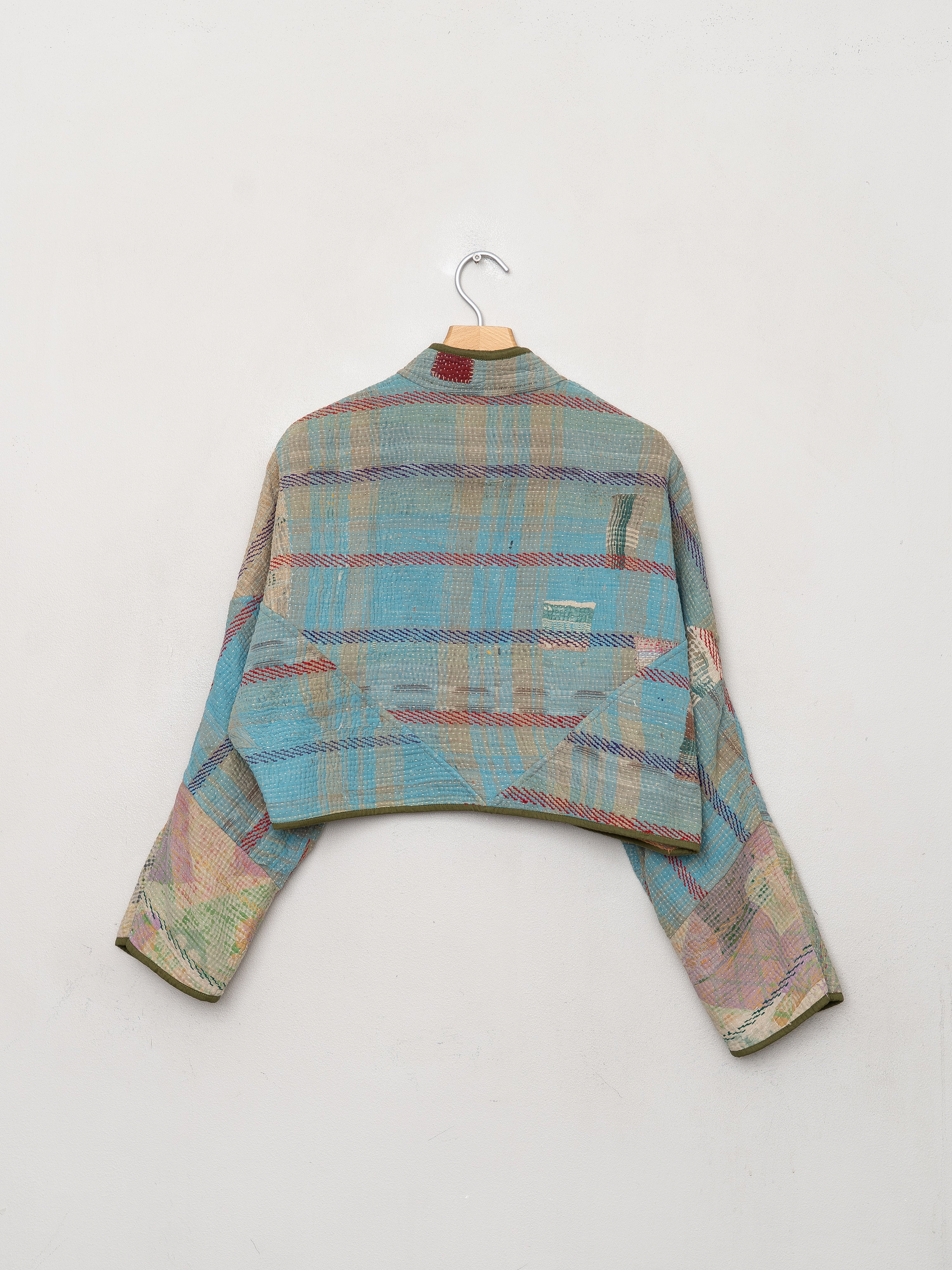 The Kaira Cropped Quilted Patchwork Kantha Jacket Wholesale