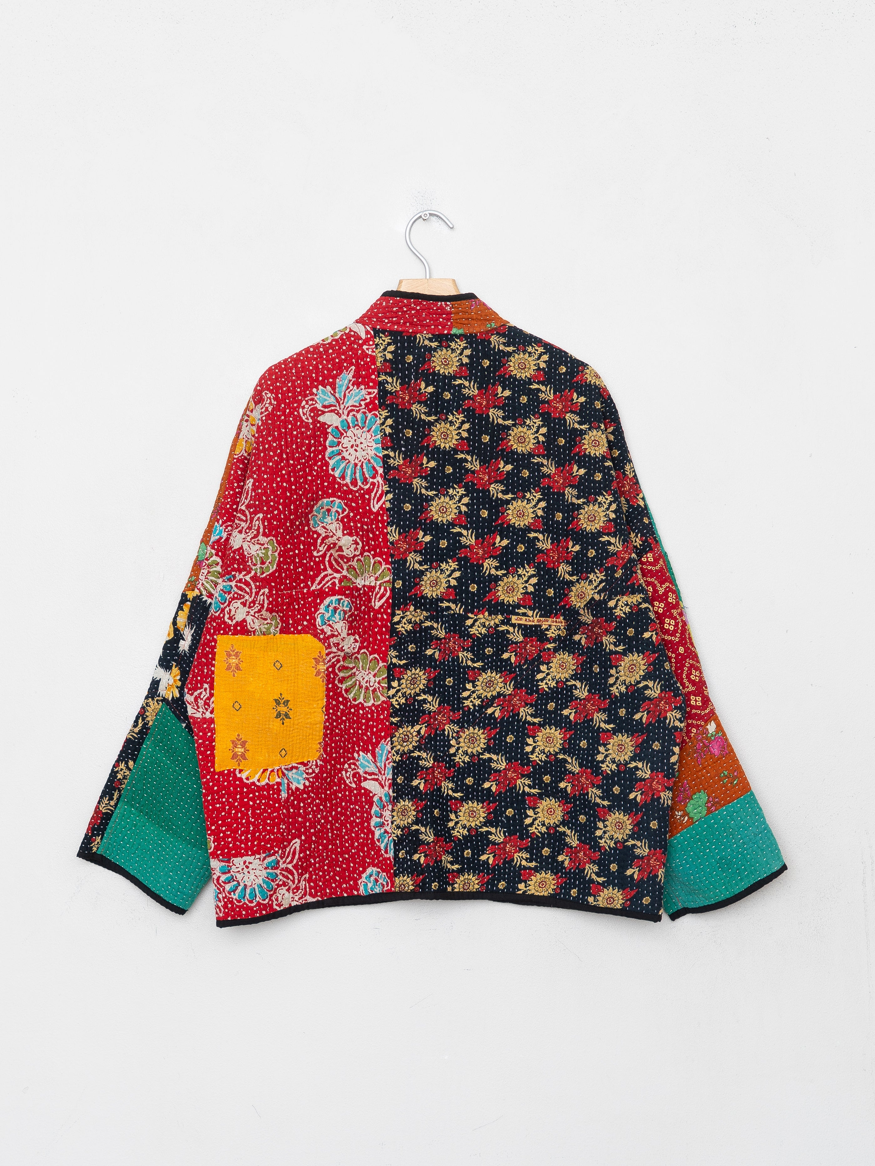 The Ladhiya Quilted Patchwork Kantha Jacket
