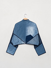 The Kaira Cropped Denim Jacket - Medium