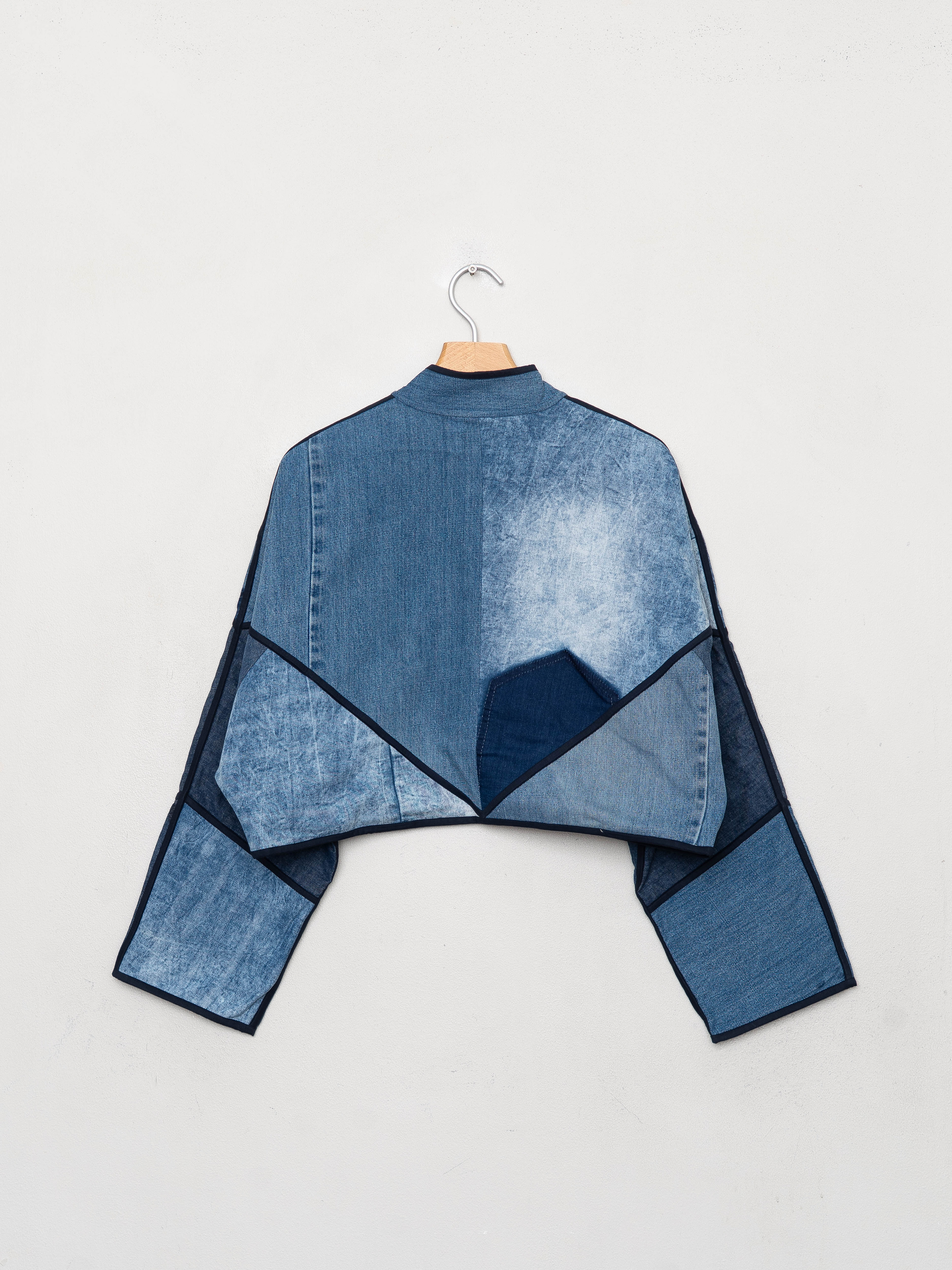 The Kaira Cropped Denim Jacket - Medium