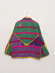 The Ladhiya Quilted Patchwork Kantha Jacket