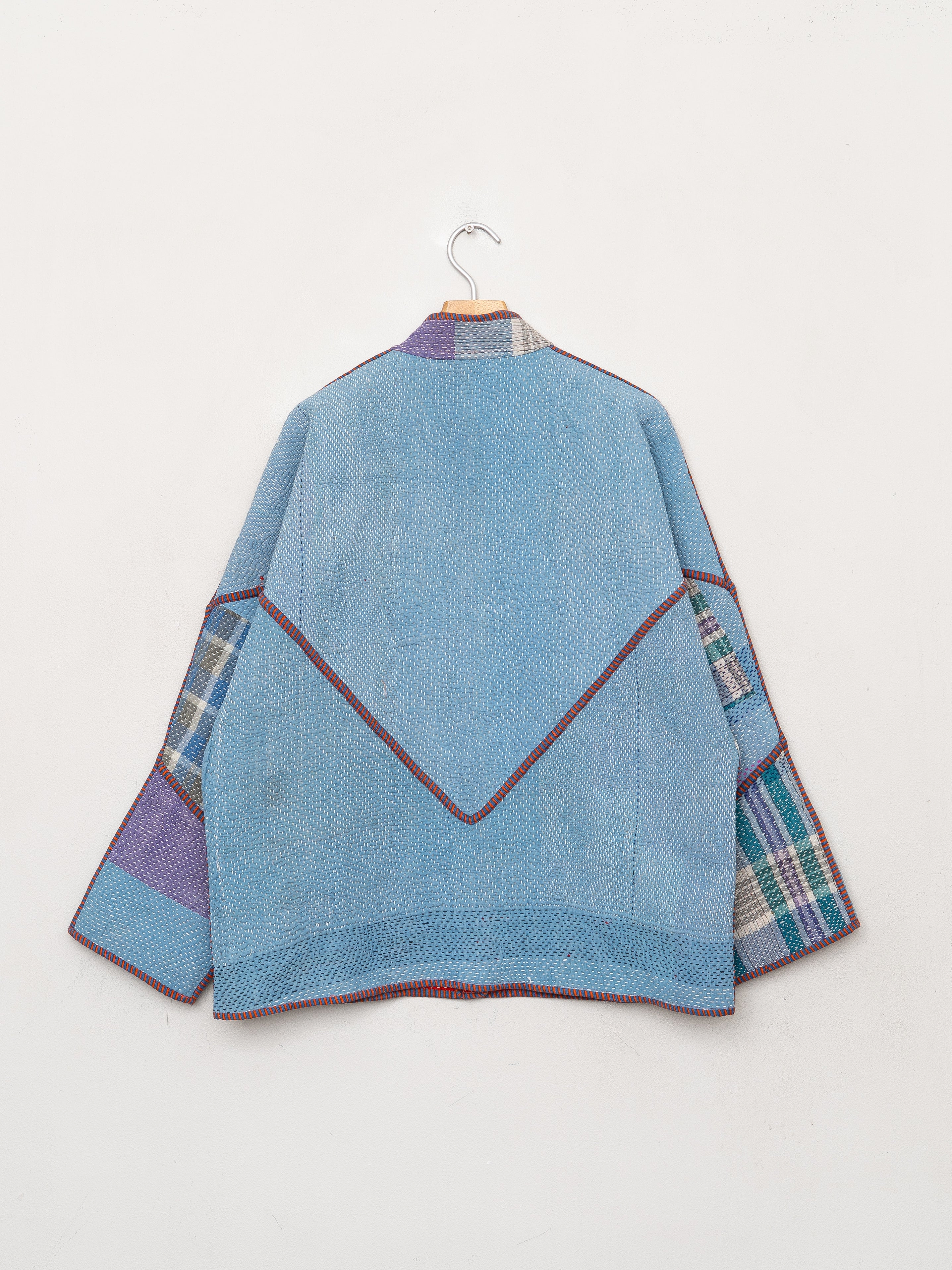 The Ladhiya Quilted Patchwork Kantha Jacket