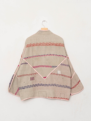 The Ladhiya Quilted Patchwork Kantha Jacket