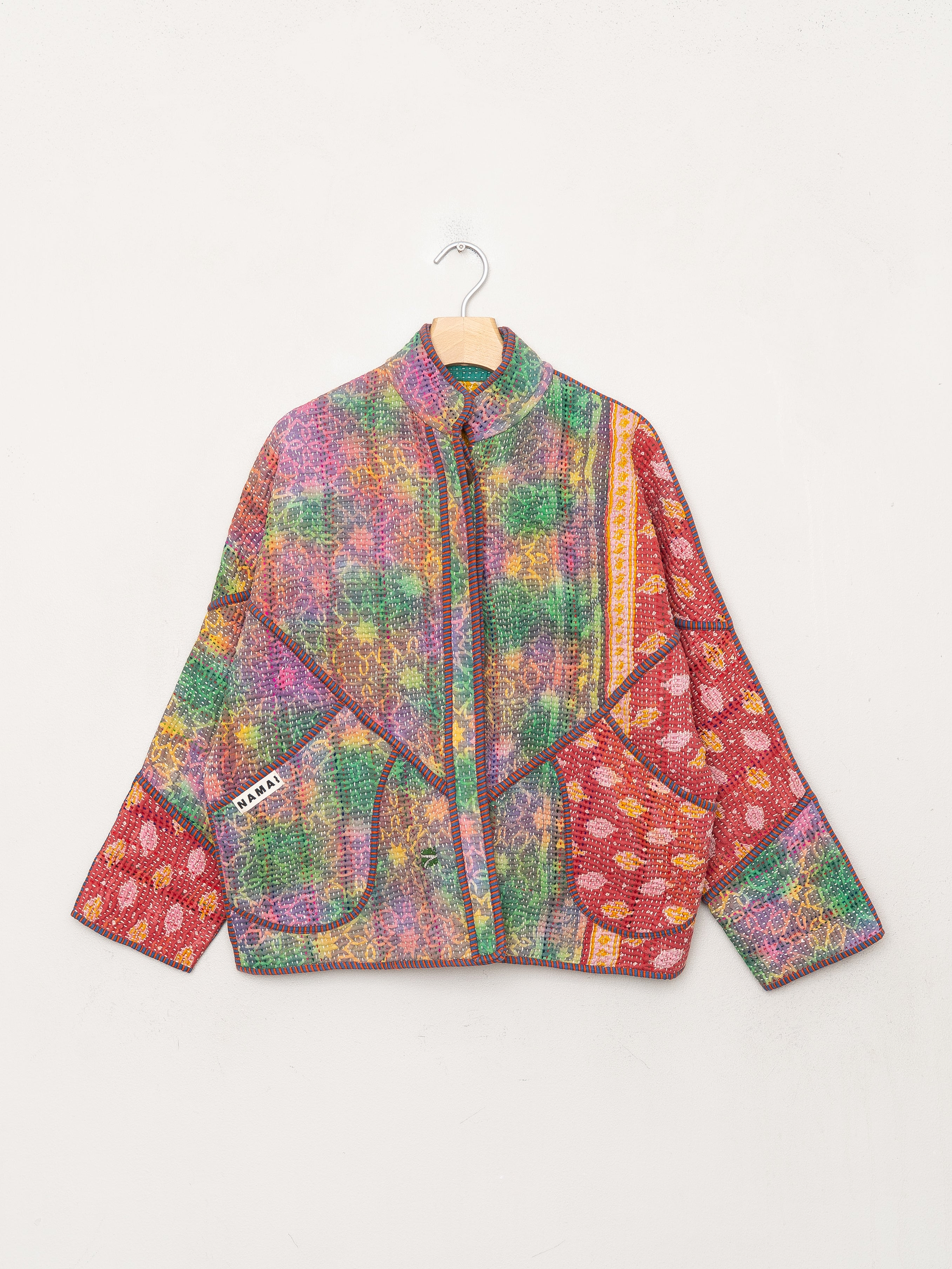 The Ladhiya Petite Quilted Patchwork Kantha Jacket