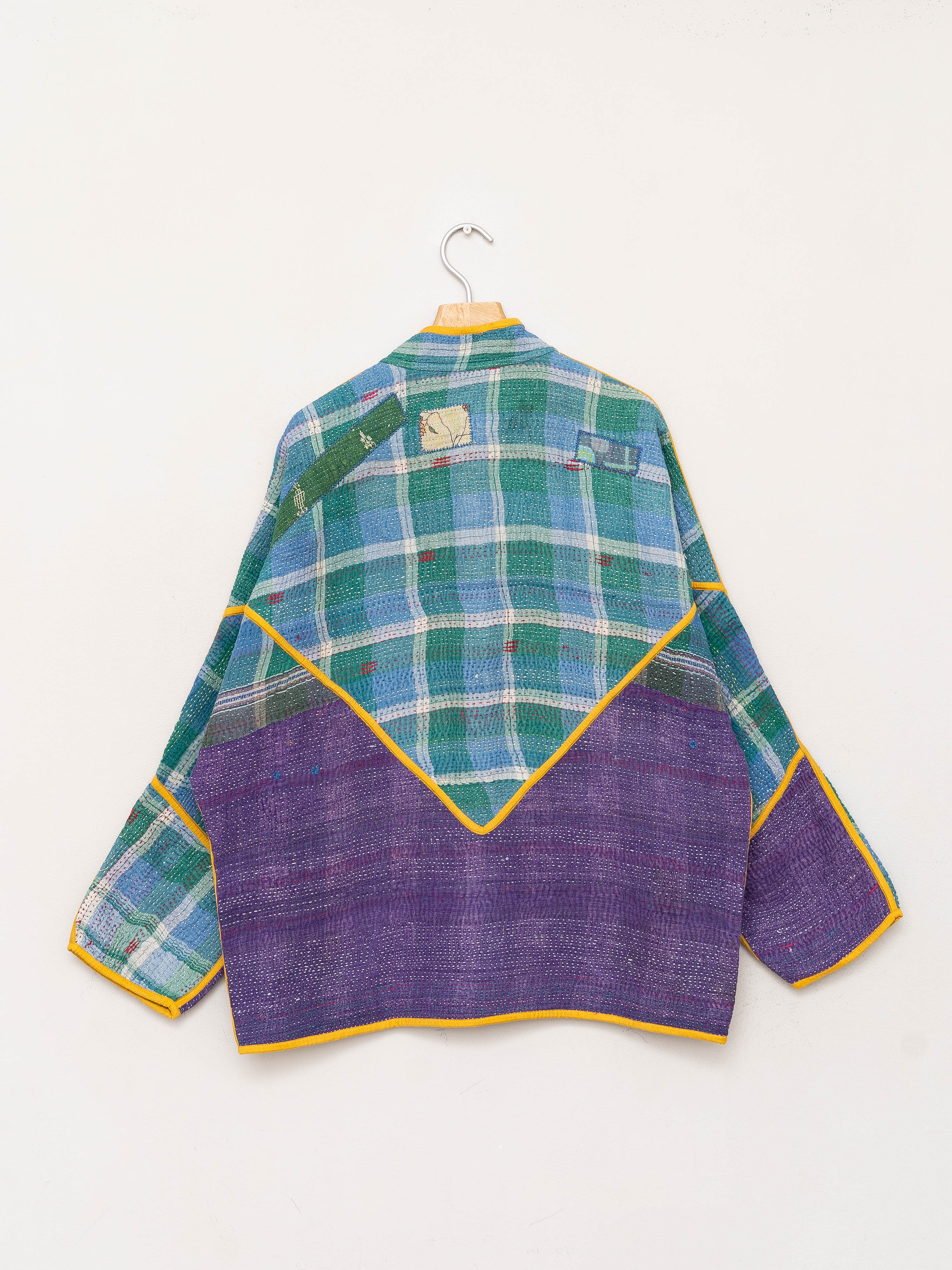 The Ladhiya Quilted Patchwork Kantha Jacket