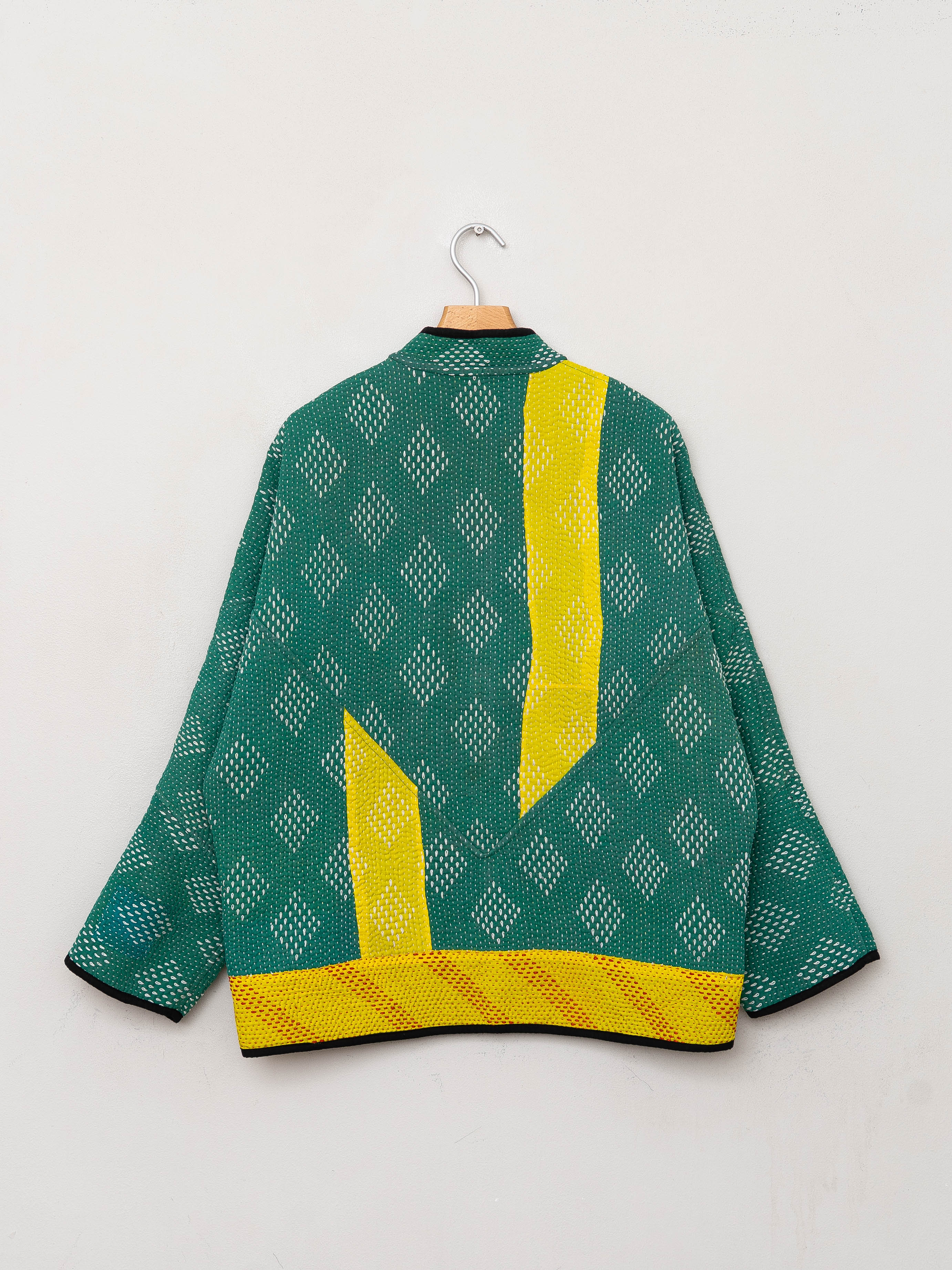 The Ladhiya Quilted Patchwork Kantha Jacket