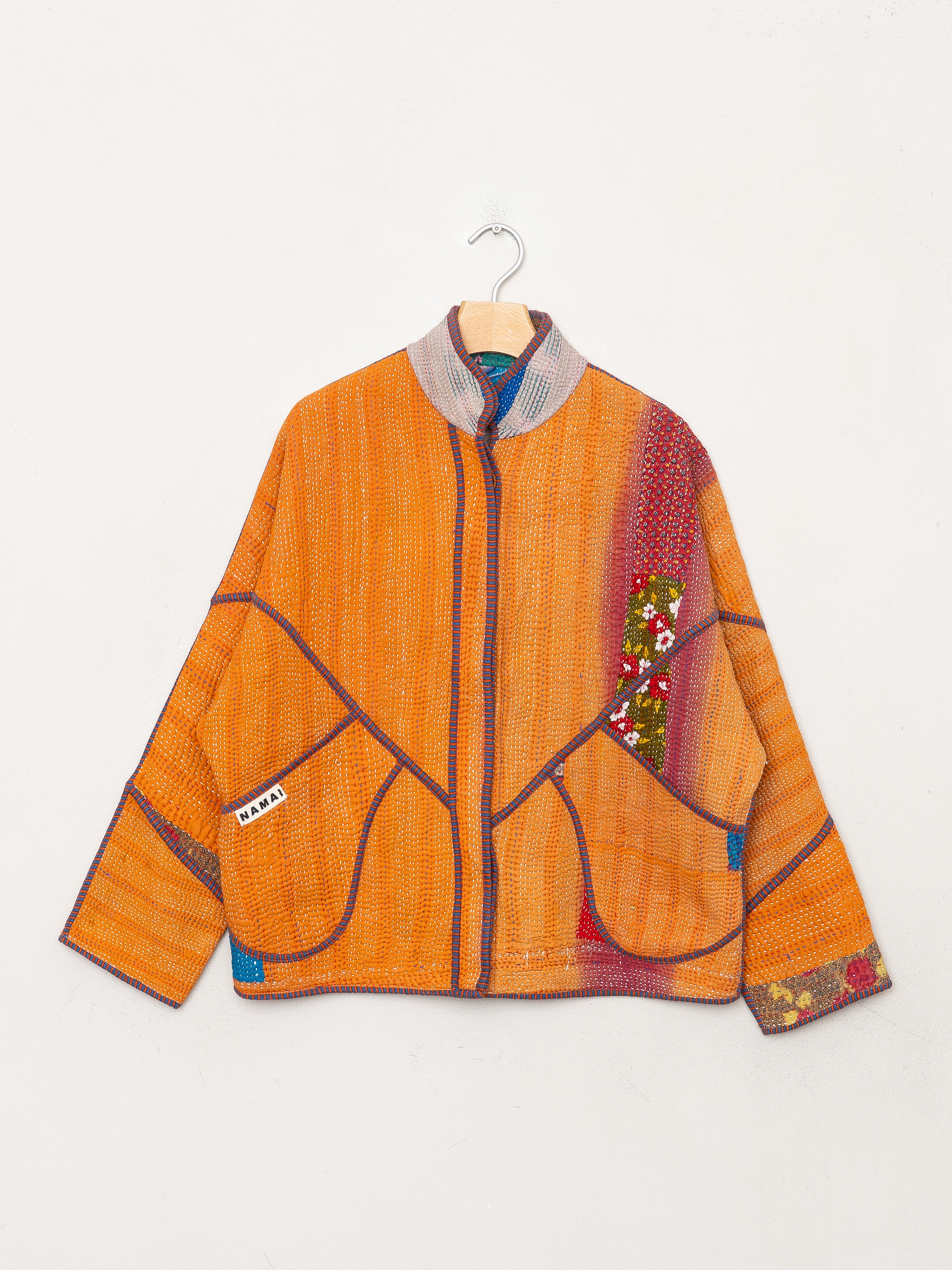 The Ladhiya Petite Quilted Patchwork Kantha Jacket