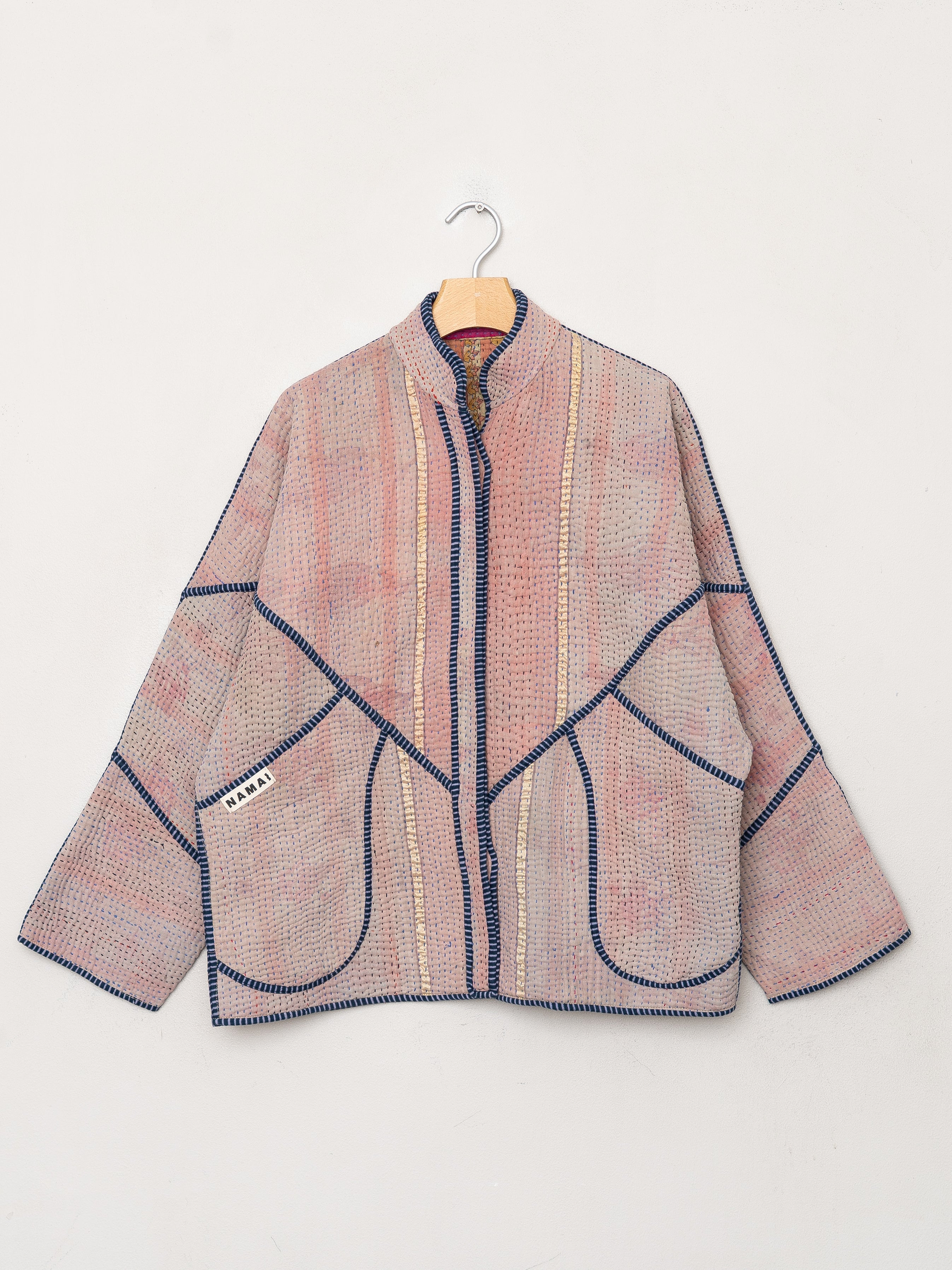 The Ladhiya Quilted Patchwork Kantha Jacket