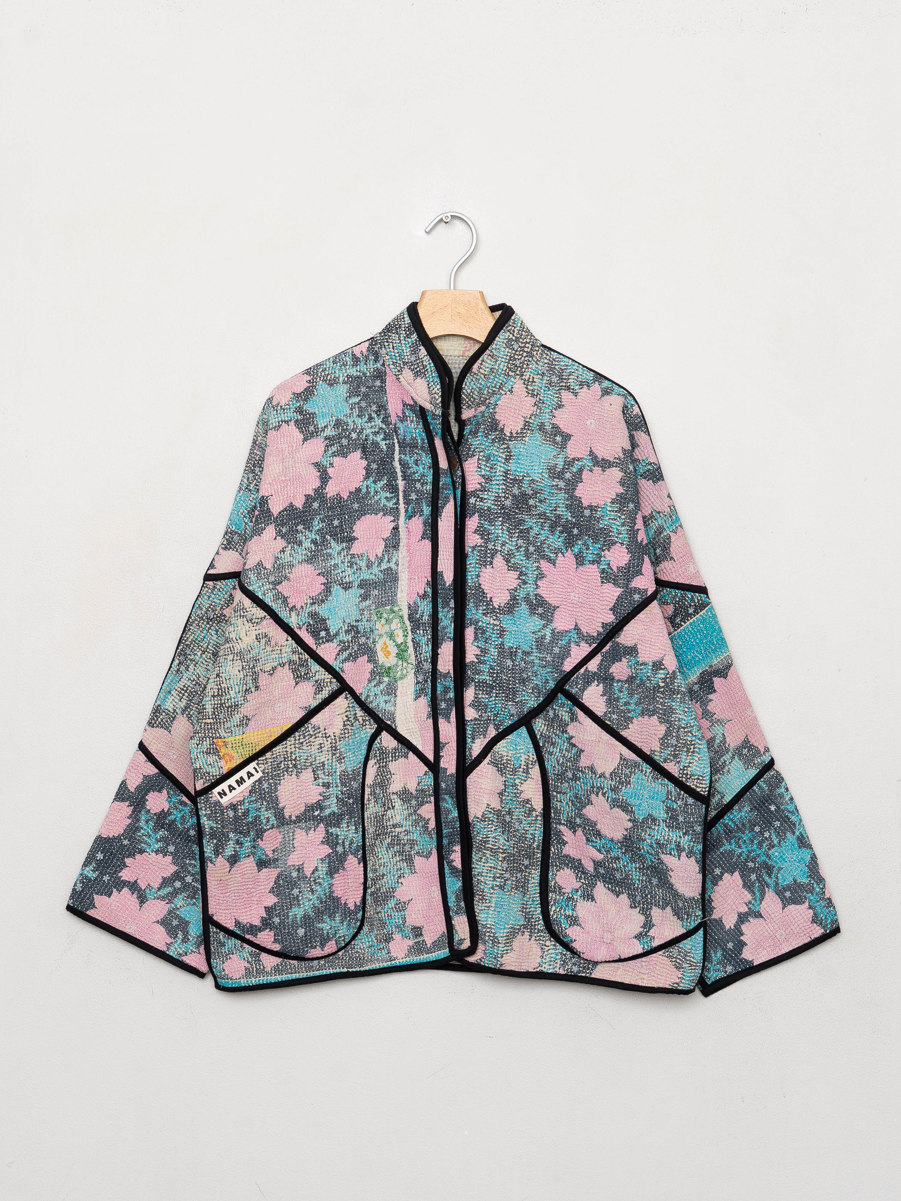 The Ladhiya Quilted Patchwork Kantha Jacket