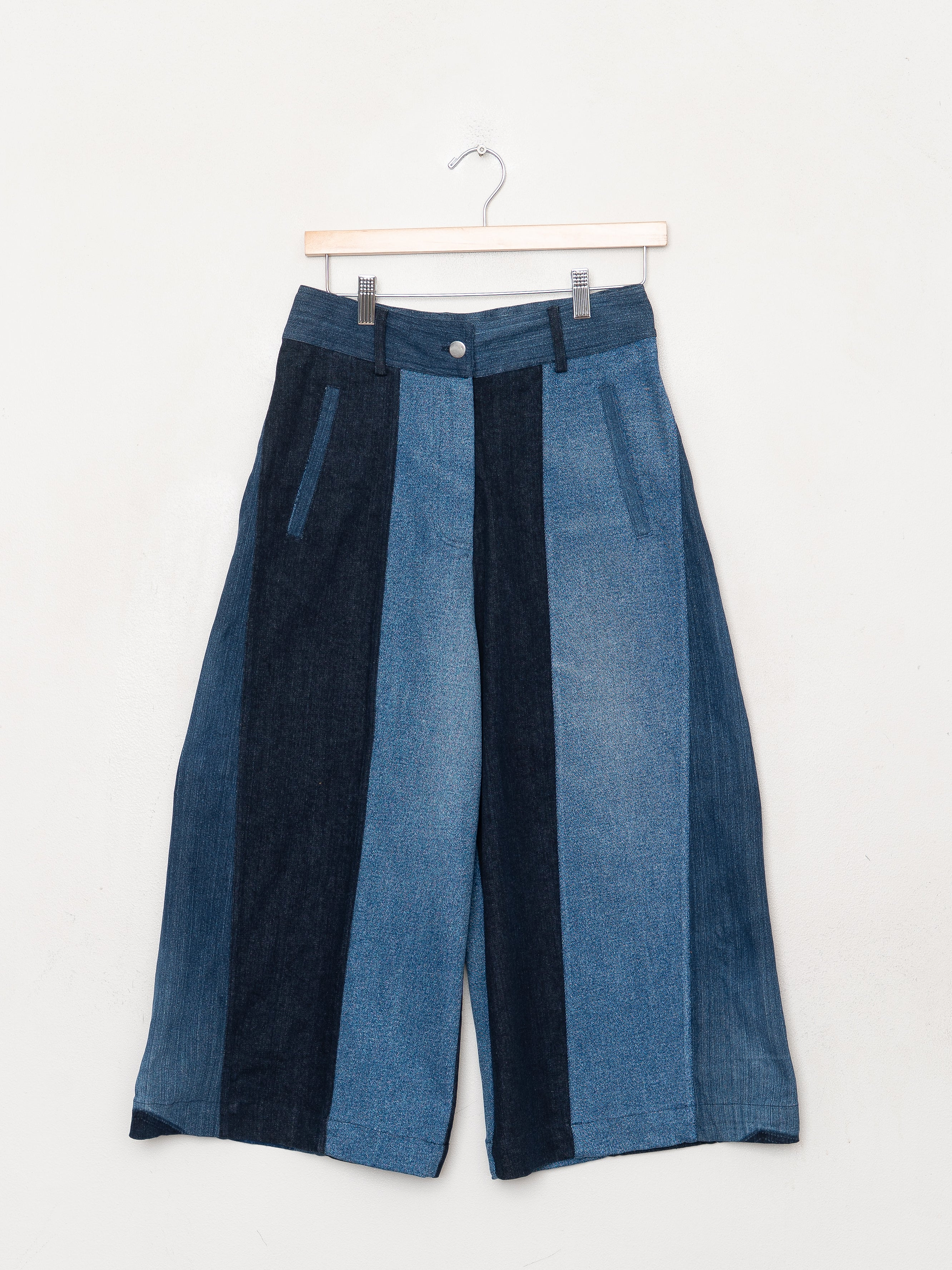 The Nadi Denim Flared Culotte Jeans - Small