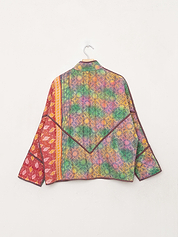 The Ladhiya Petite Quilted Patchwork Kantha Jacket
