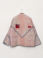 The Ladhiya Quilted Patchwork Kantha Jacket
