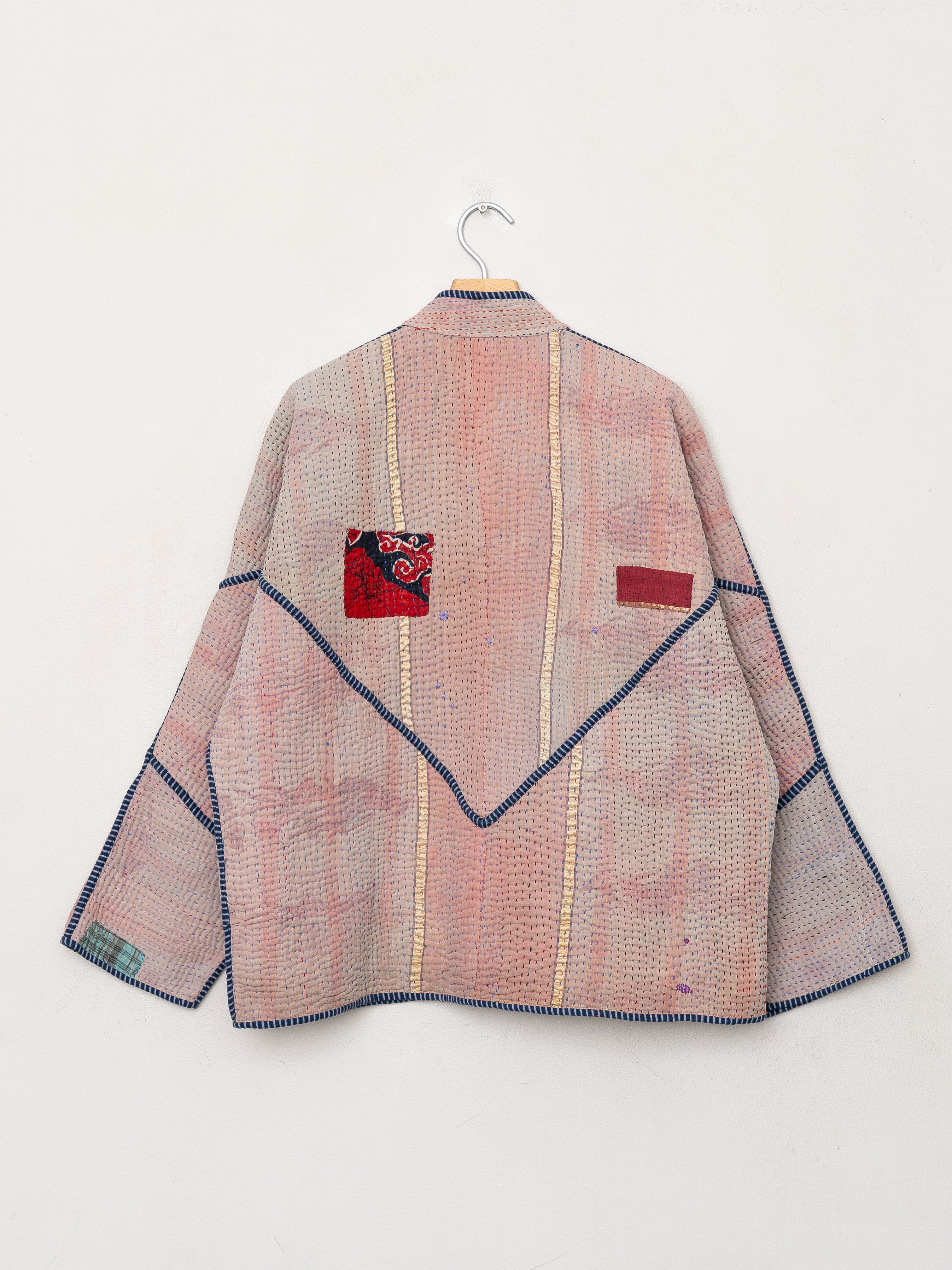The Ladhiya Quilted Patchwork Kantha Jacket