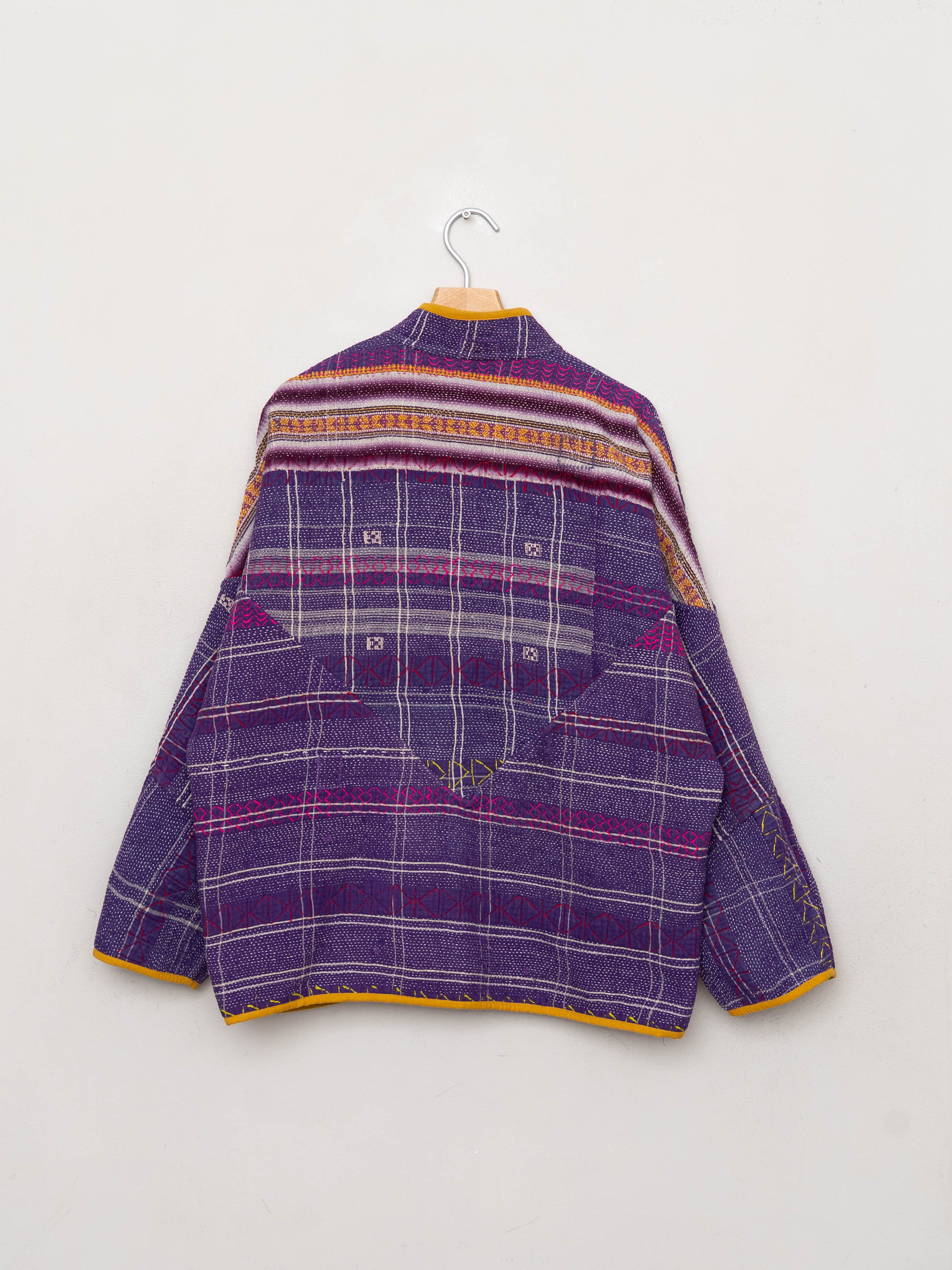 The Ladhiya Quilted Patchwork Kantha Jacket